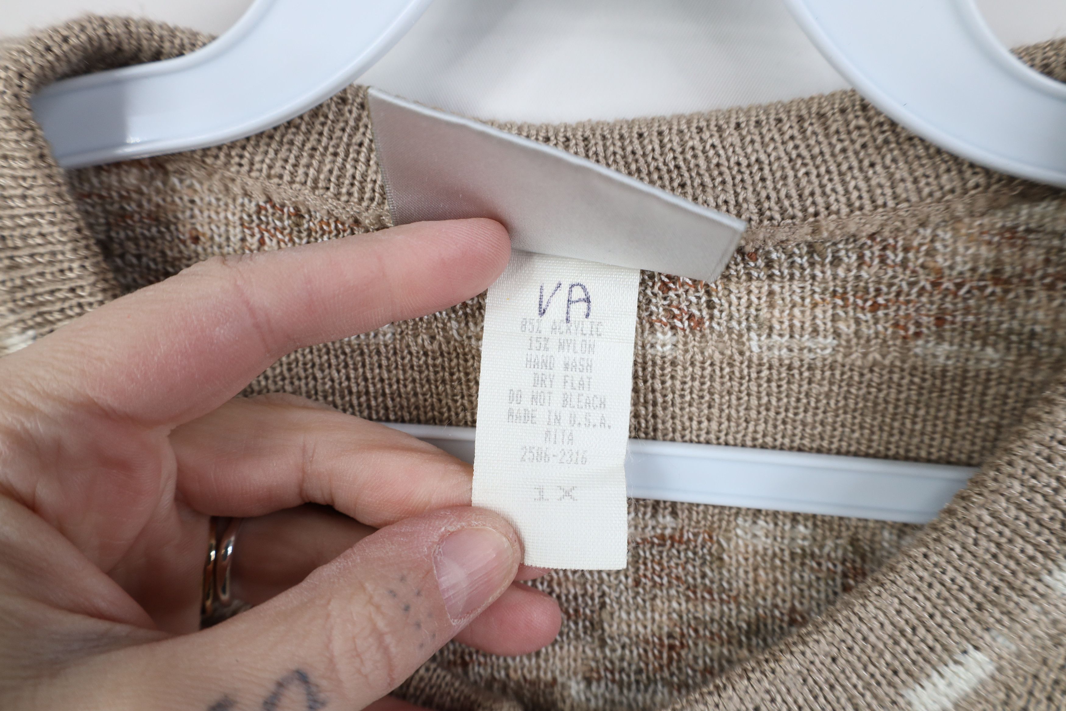 Vintage Vintage 90s Streetwear Fleck Top Button Cardigan Sweater USA Size XL / US 12-14 / IT 48-50 - 6 Thumbnail