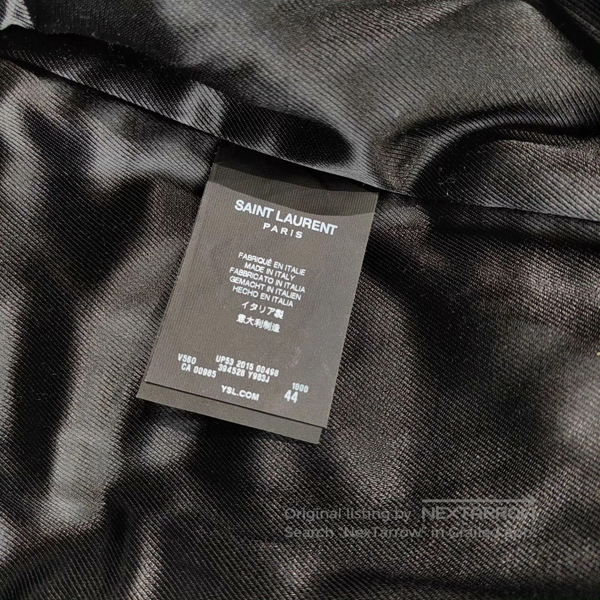 Saint Laurent Paris Black Saint Laurent Jacket YSL SLP. Size US S / EU 44-46 / 1 - 5 Thumbnail
