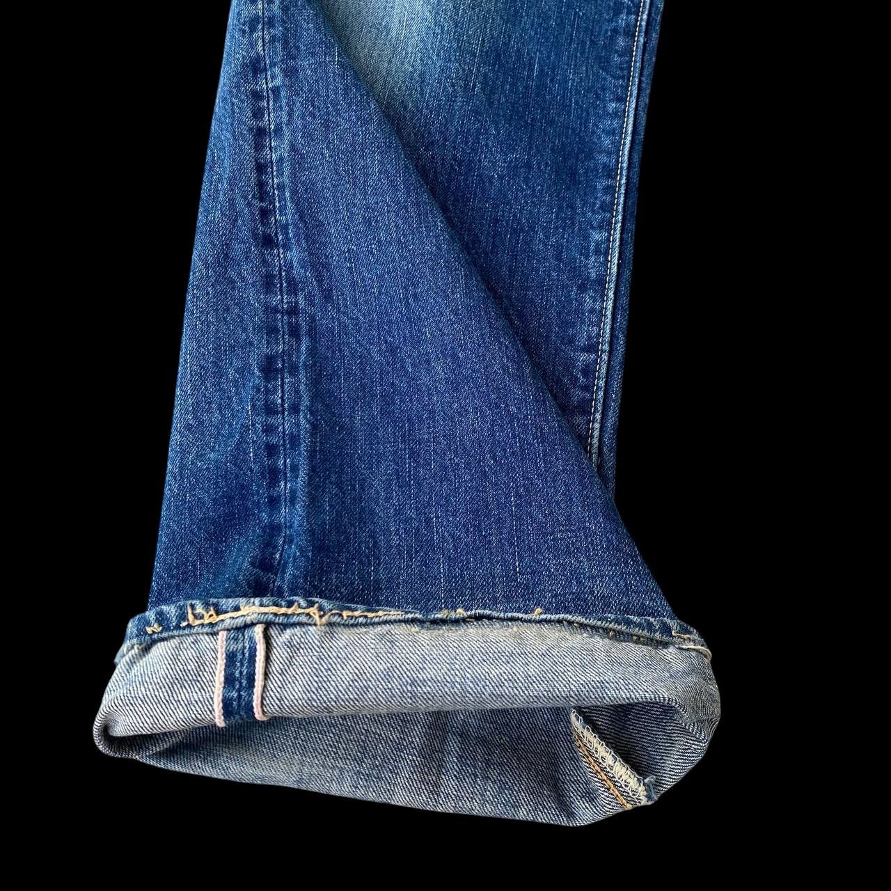 Sugar Cane Vintage Sugar Cane Lot 902 Selvedge Grunge Frayed StarPrint Size US 31 - 7 Thumbnail