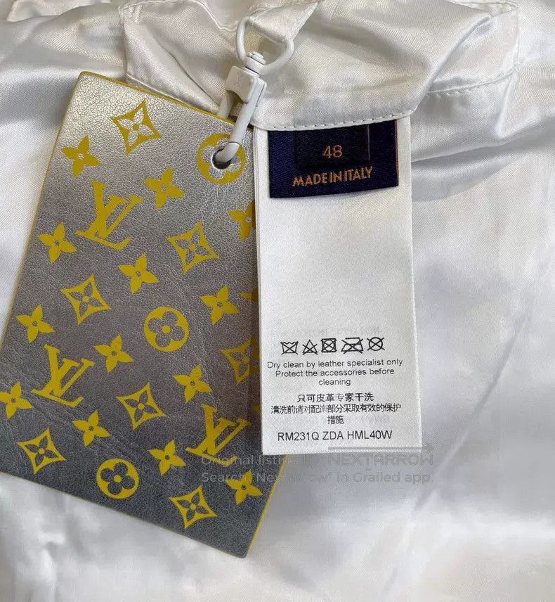 Louis Vuitton Louis Vuitton Full print jacquard white sheepskin zip-up l Size US M / EU 48-50 / 2 - 6 Thumbnail