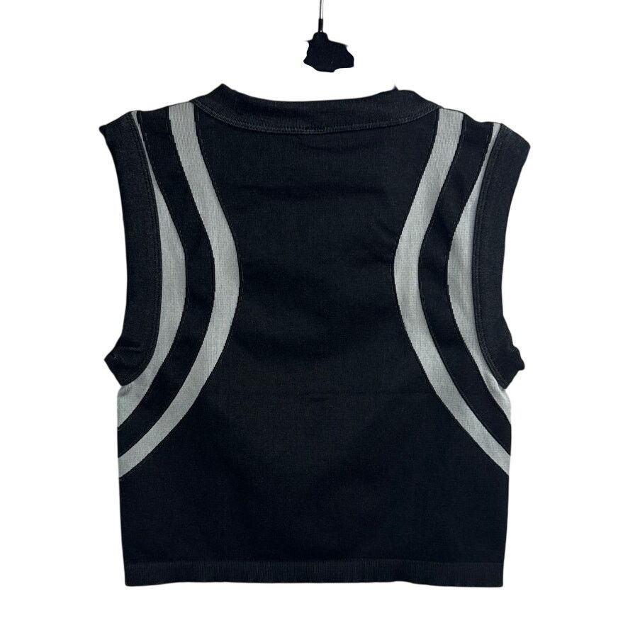 Free People Free People Movement Free Kick Crop Henley Black Muscle Tank Size XS / US 0-2 / IT 36-38 - 7 Thumbnail