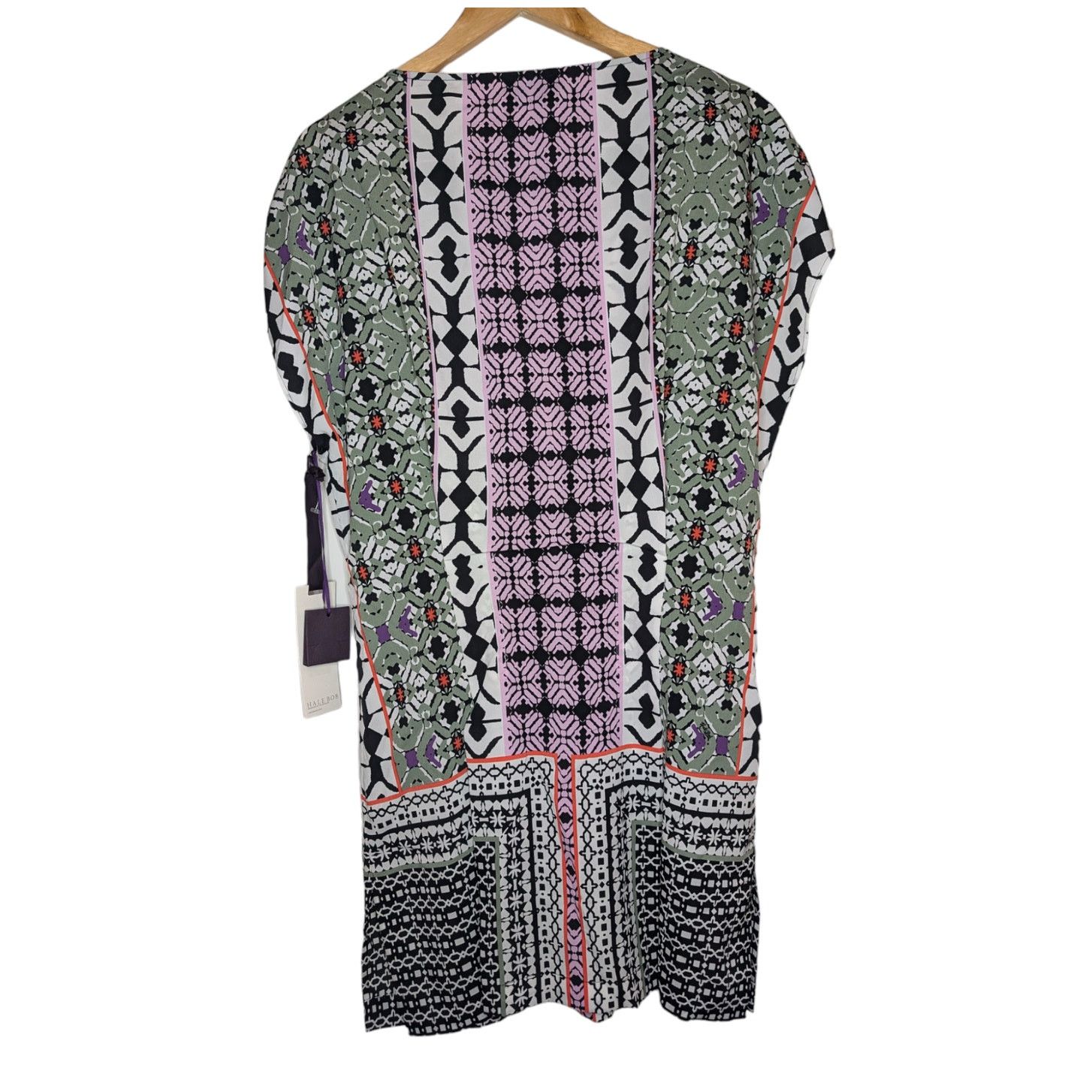 Other Hale Bob Natalya Crepe De Chine Dress Purple Boho Size XS / US 0-2 / IT 36-38 - 4 Thumbnail