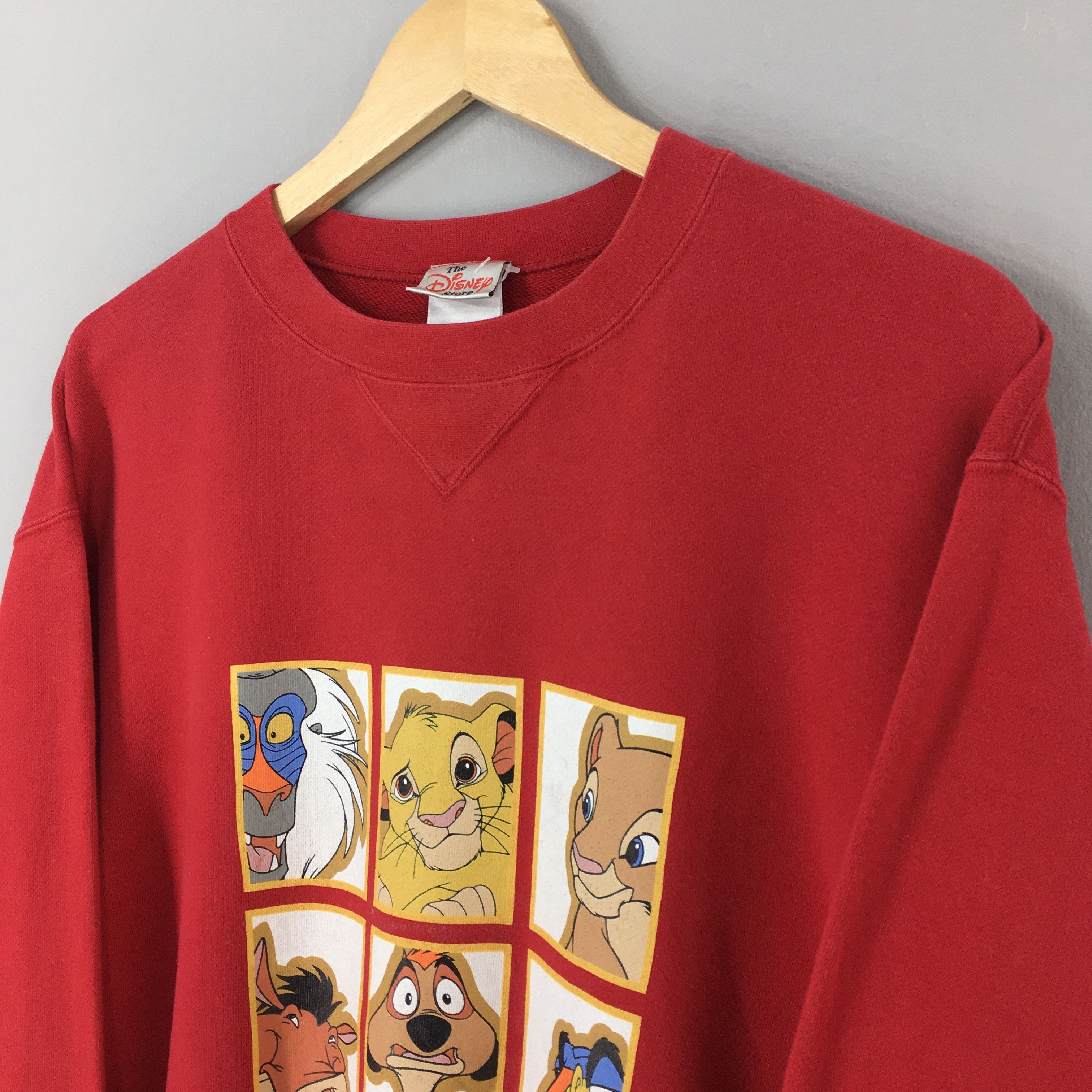 Disney Vintage The Lion King Disney Red Sweater Small Size US S / EU 44-46 / 1 - 5 Thumbnail