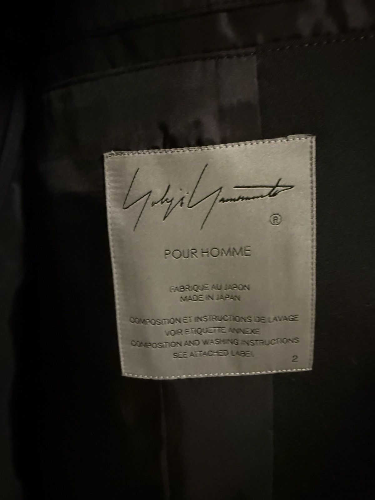 Yohji Yamamoto YOHJI YAMAMOTO POUR HOMME Blazer Jacket Size 2 Size 38R - 4 Thumbnail