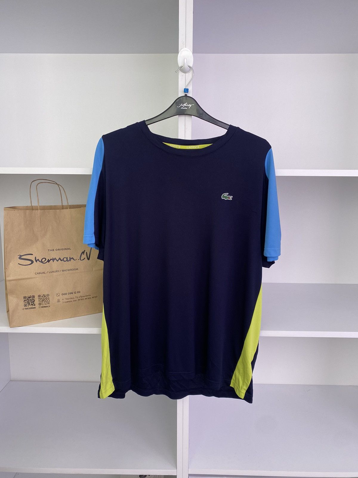 Lacoste × Vintage Vintage Lacoste Men's Crocodile Print T-Shirt Size US XXL / EU 58 / 5 - 2 Thumbnail