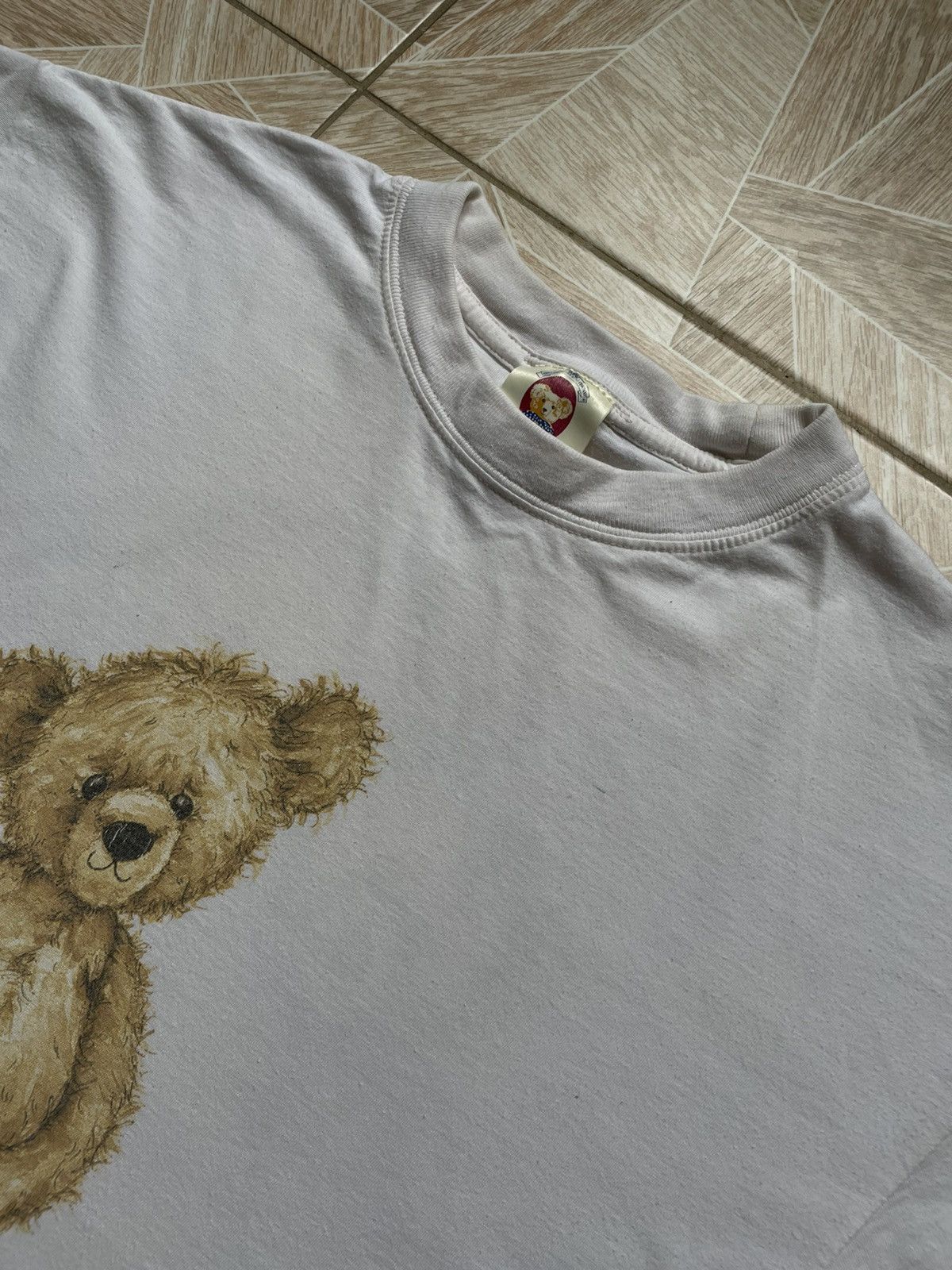 Designer × Vintage Vintage 90s Retro The English Teddy Bear Company White Tee Size US XL / EU 56 / 4 - 3 Thumbnail