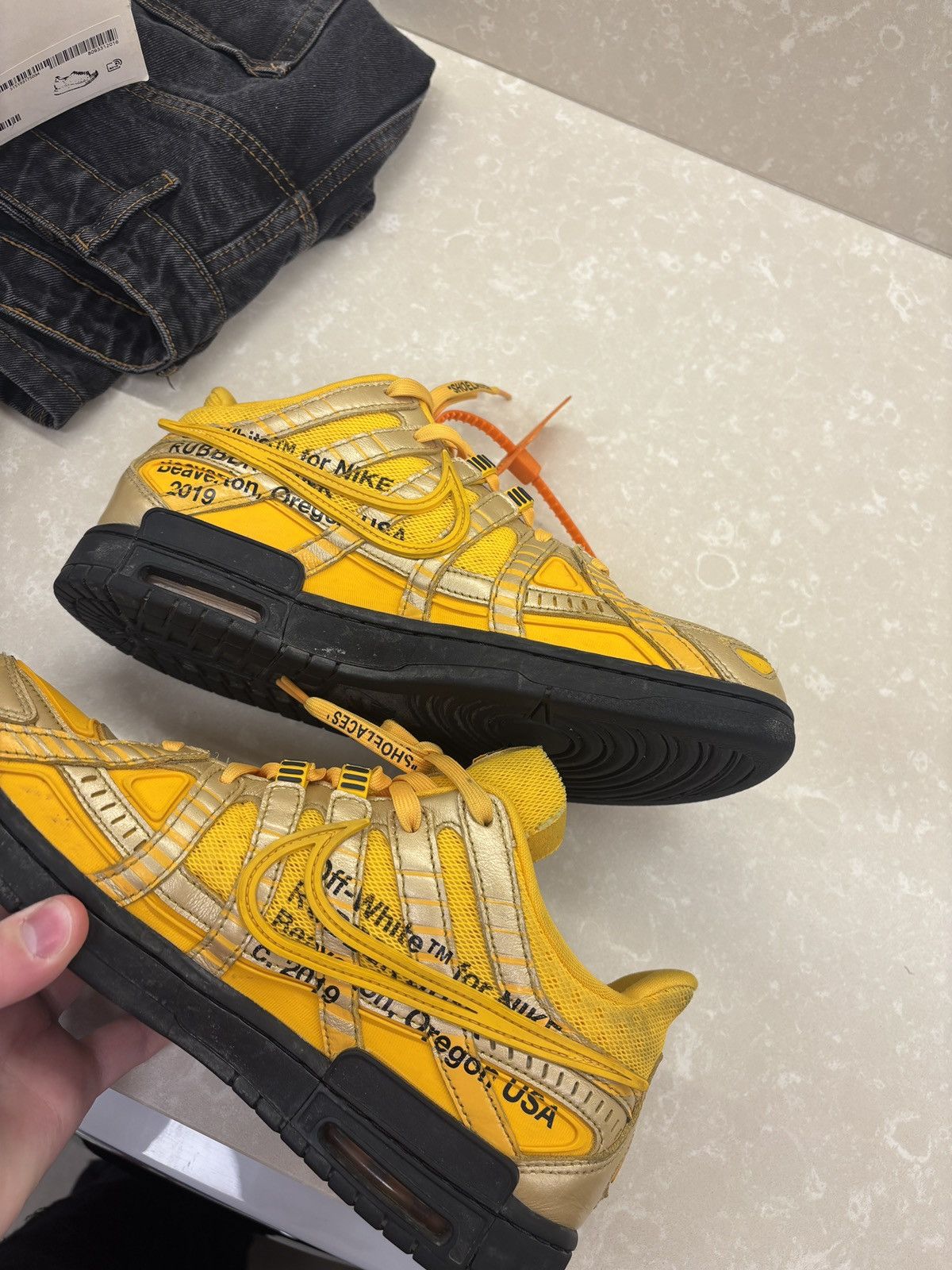 Nike × Off-White Off white rubber dunks university gold Size US 10 / EU 43 - 8 Thumbnail