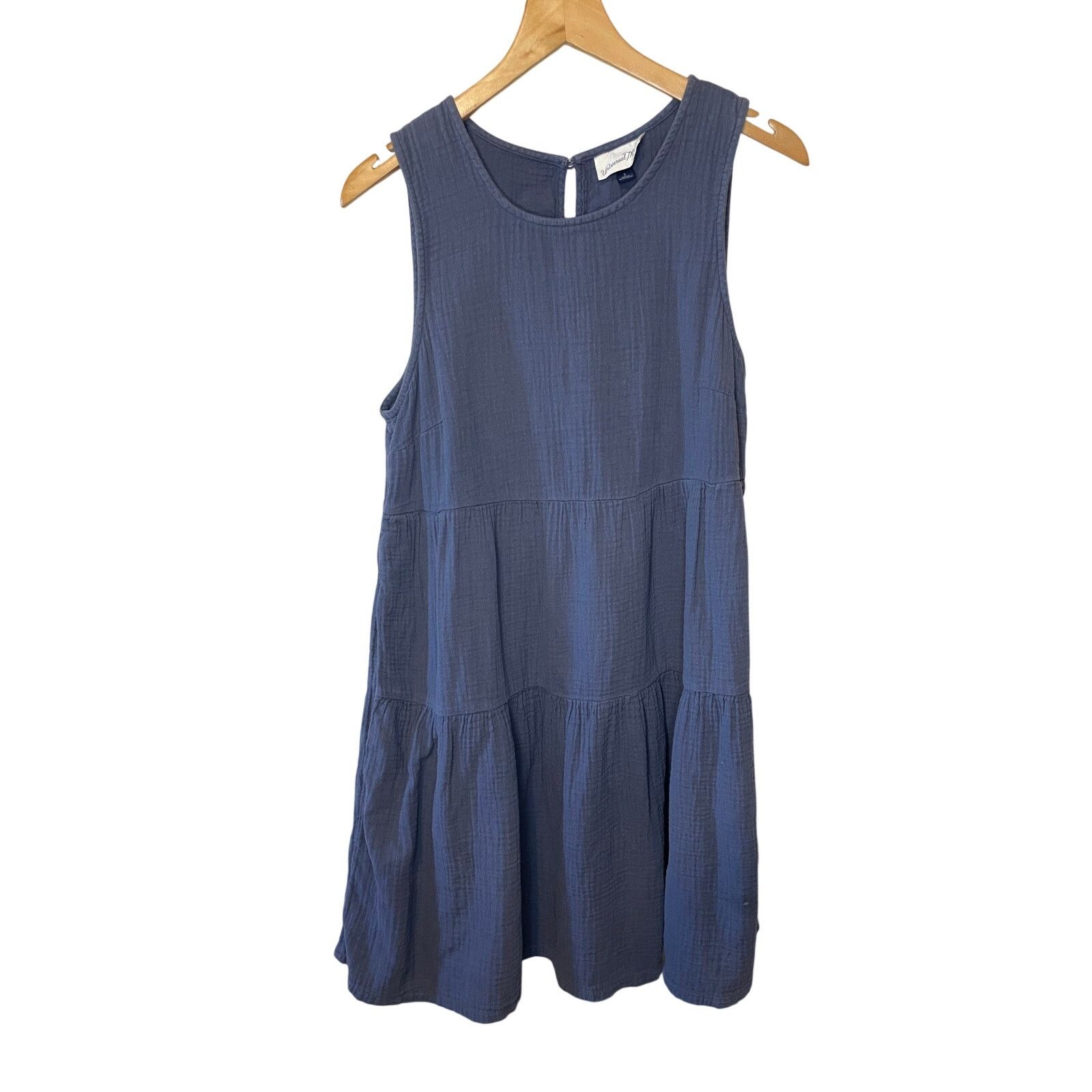 Other Universal Thread Cotton Tank Tiered Navy Blur Mini Dress Sm Size S / US 4 / IT 40 - 12 Thumbnail