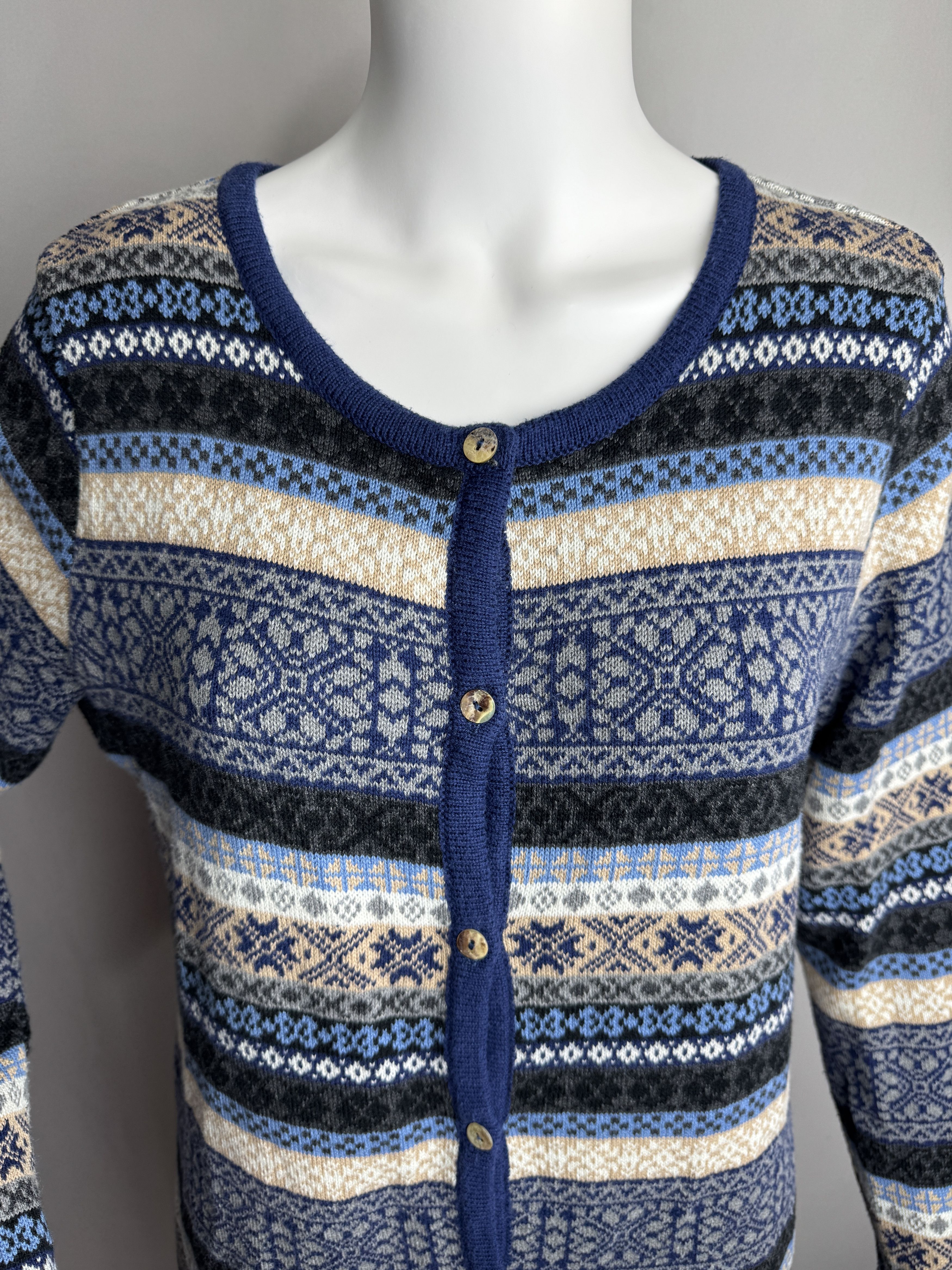 Other SKOVHUUS women’s Nordic pattern cardigan Size L / US 10 / IT 46 - 2 Thumbnail