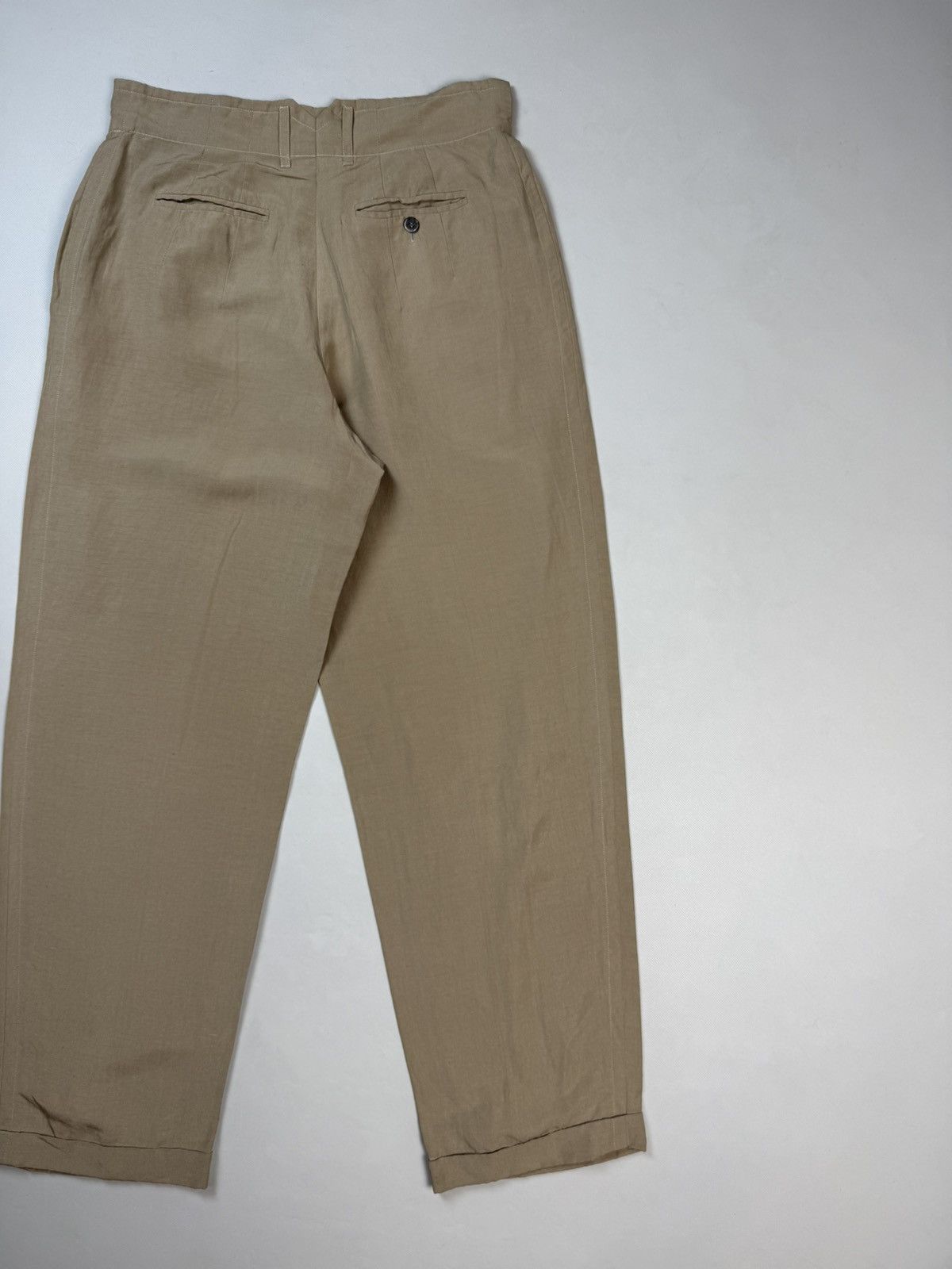 Jil Sander Jil Sander VTG Linen / Silk High Rise Dress Pants Trousers Size 28" / US 6 / IT 42 - 20 Thumbnail