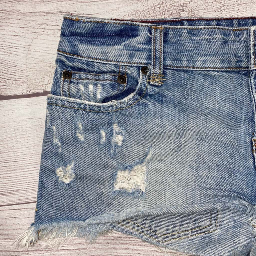 American Eagle Outfitters American Eagle ripped distressed 100% cotton short shorts sz Size 27" / US 4 / IT 40 - 5 Thumbnail