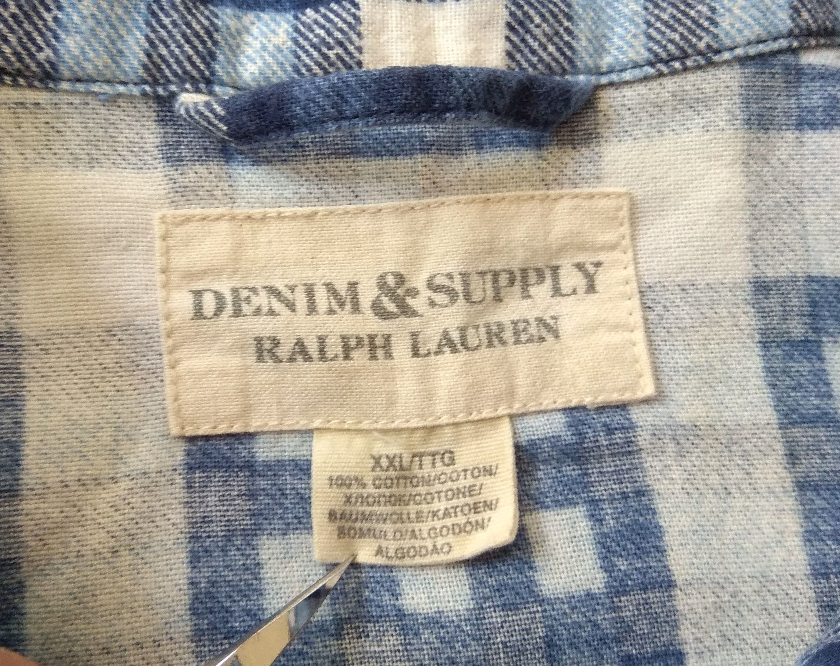 Denim & Supply Ralph Lauren Ralph Lauren Denim & Supply Flannel Cotton Check Shirt Size US XXL / EU 58 / 5 - 7 Thumbnail