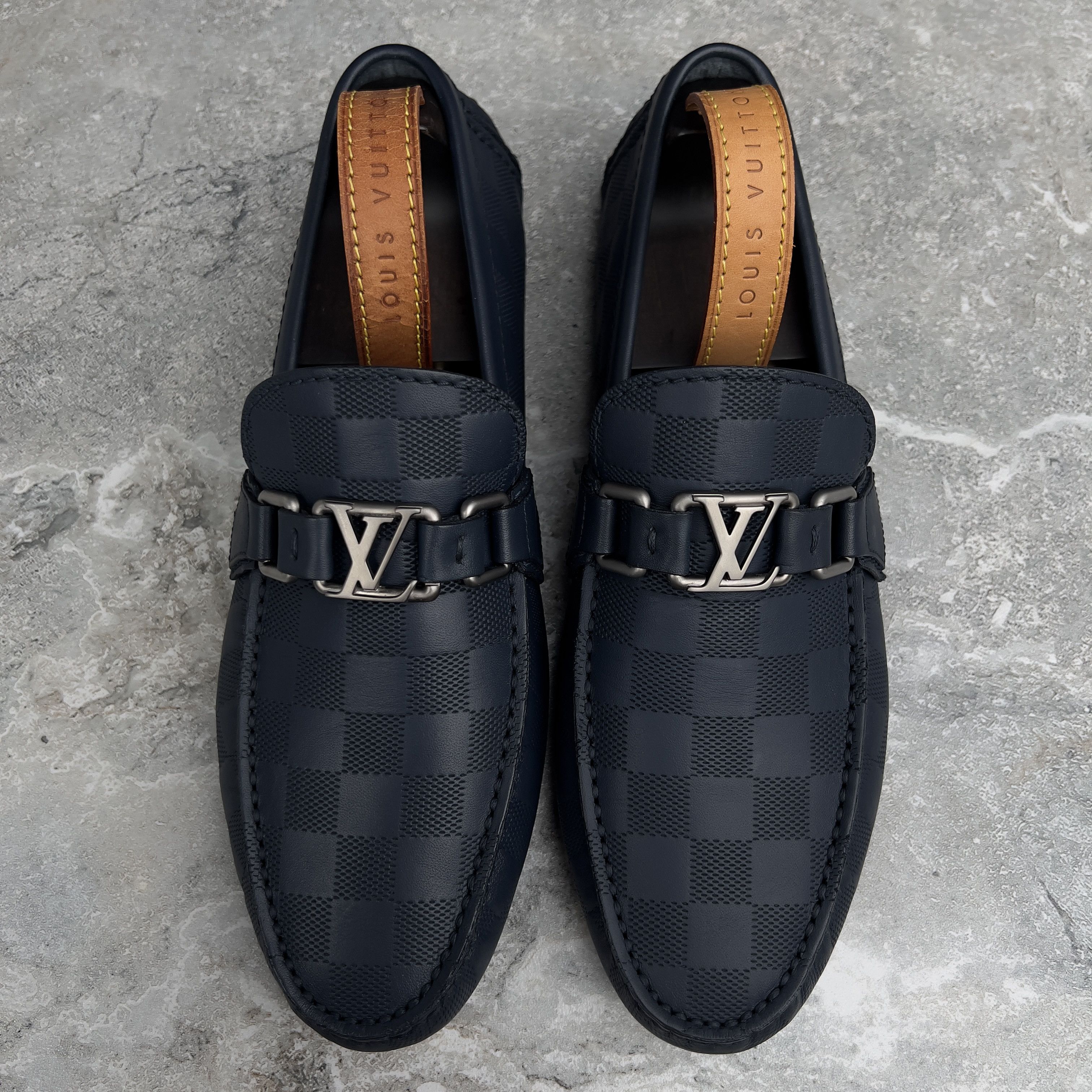 Louis Vuitton Louis Vuitton Hockenheim Damier Driving Moccasin Leather Size US 7 / EU 40 - 2 Thumbnail