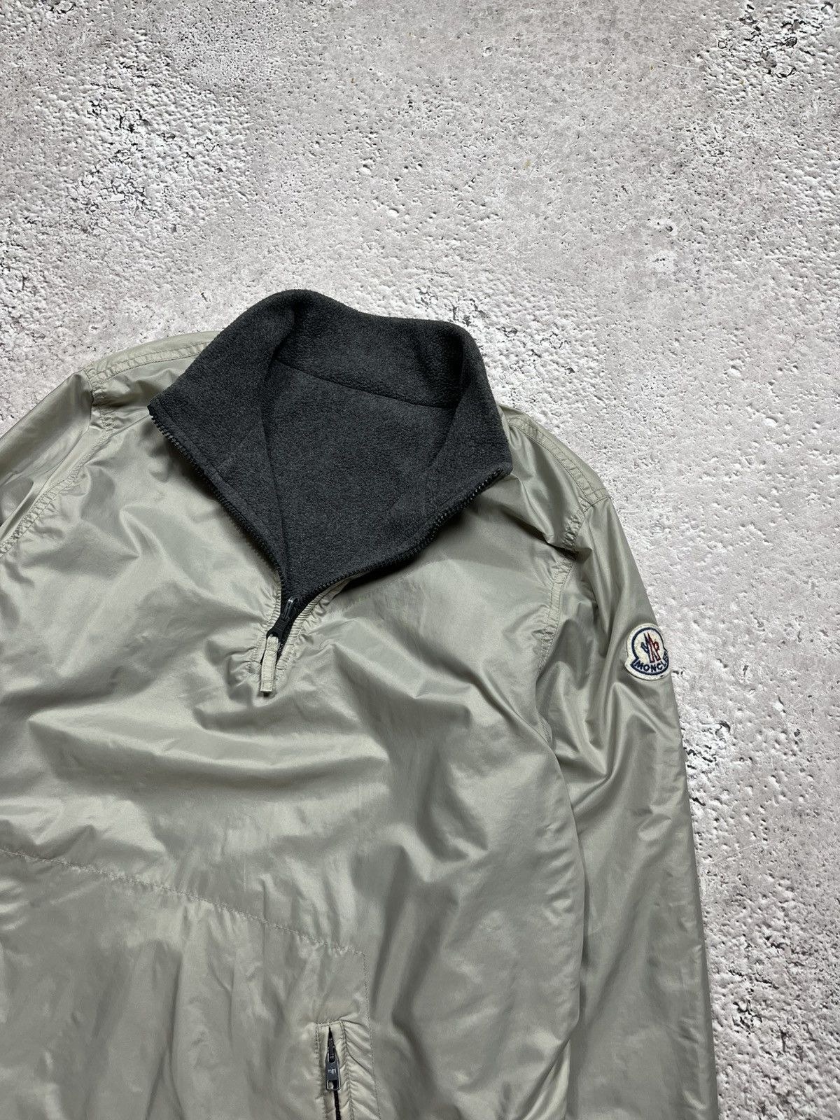 Moncler × Vintage Vintage Moncler Reversible Nylon Fleece Pullover Jacket S Size S / US 4 / IT 40 - 10 Thumbnail