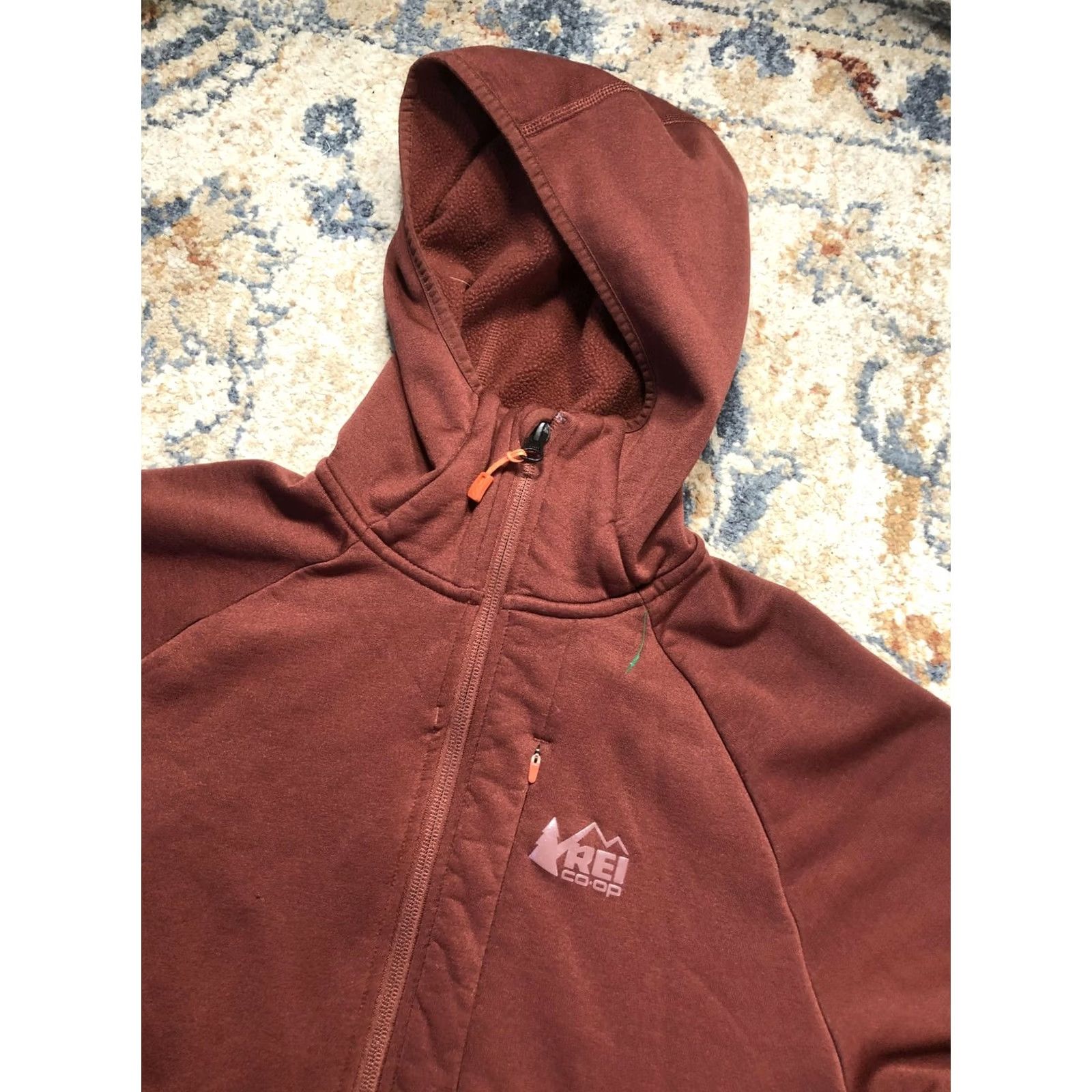 Vintage REI Co-op Hoodie Sweatshirt Mens M Brown Fleece Full Zip Logo Jacket Size US M / EU 48-50 / 2 - 6 Thumbnail