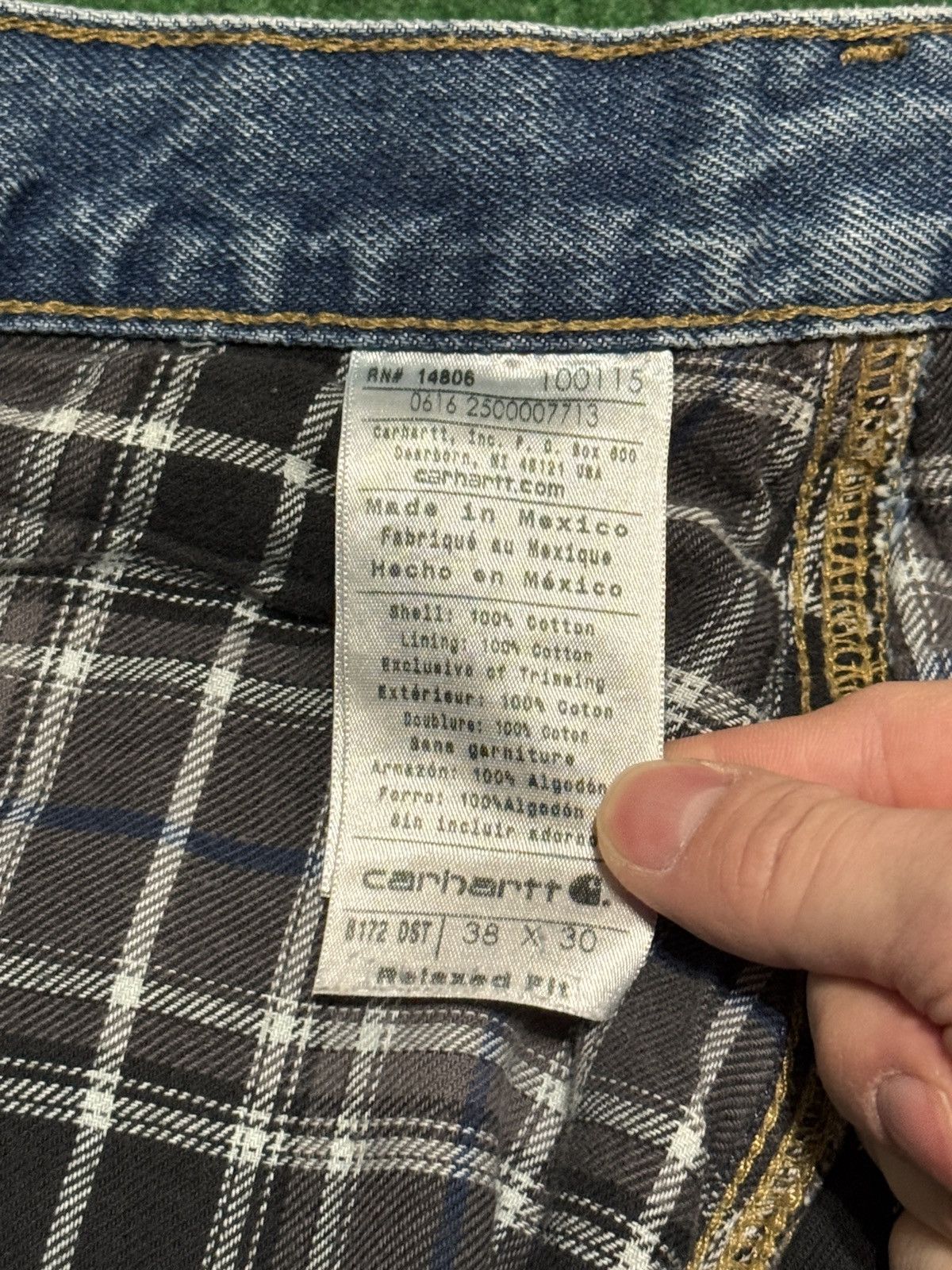 Carhartt Carhartt Jeans 38x30 Flannel-Lined Relaxed Denim Size US 38 / EU 54 - 4 Thumbnail