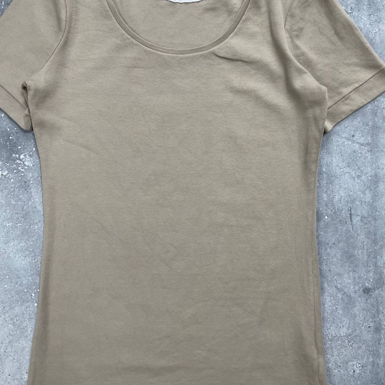 Other Lorena Antoniazzi Scoop Neck T Shirt Women’s Beige Size 44 Size M / US 6-8 / IT 42-44 - 14 Thumbnail