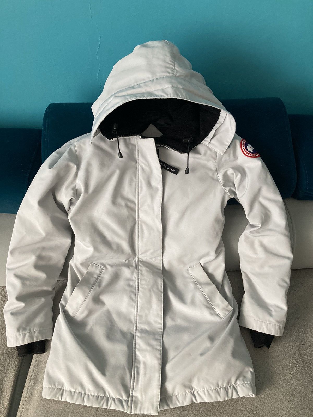 Canada Goose Canada Goose Victoria Parka Jacket silver White rare color