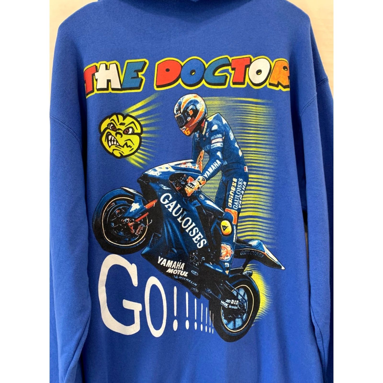 Fruit Of The Loom Vtg Valentino Rossi The Doctor VR46 Gauloises Yamaha Hoodie XL MotoGP Blue Mens Pullover Shirt Size US XL / EU 56 / 4 - 6 Thumbnail