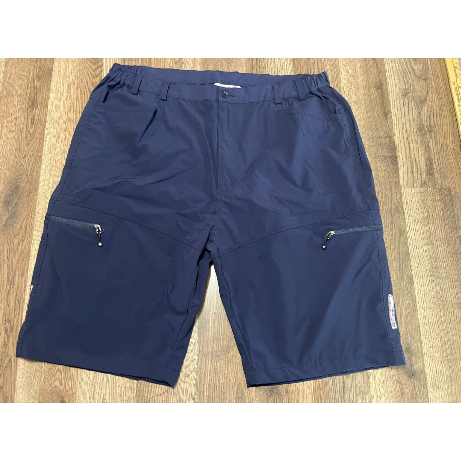 Vintage Cyclewear Shorts, Men’s Size XL, Navy Blue, Zip Pockets, Casual Chino Shorts, Regular Fit, Inseam 11 in, Pockets, Navy, Cyclewear, Men Size US 36 / EU 52 - 2 Thumbnail