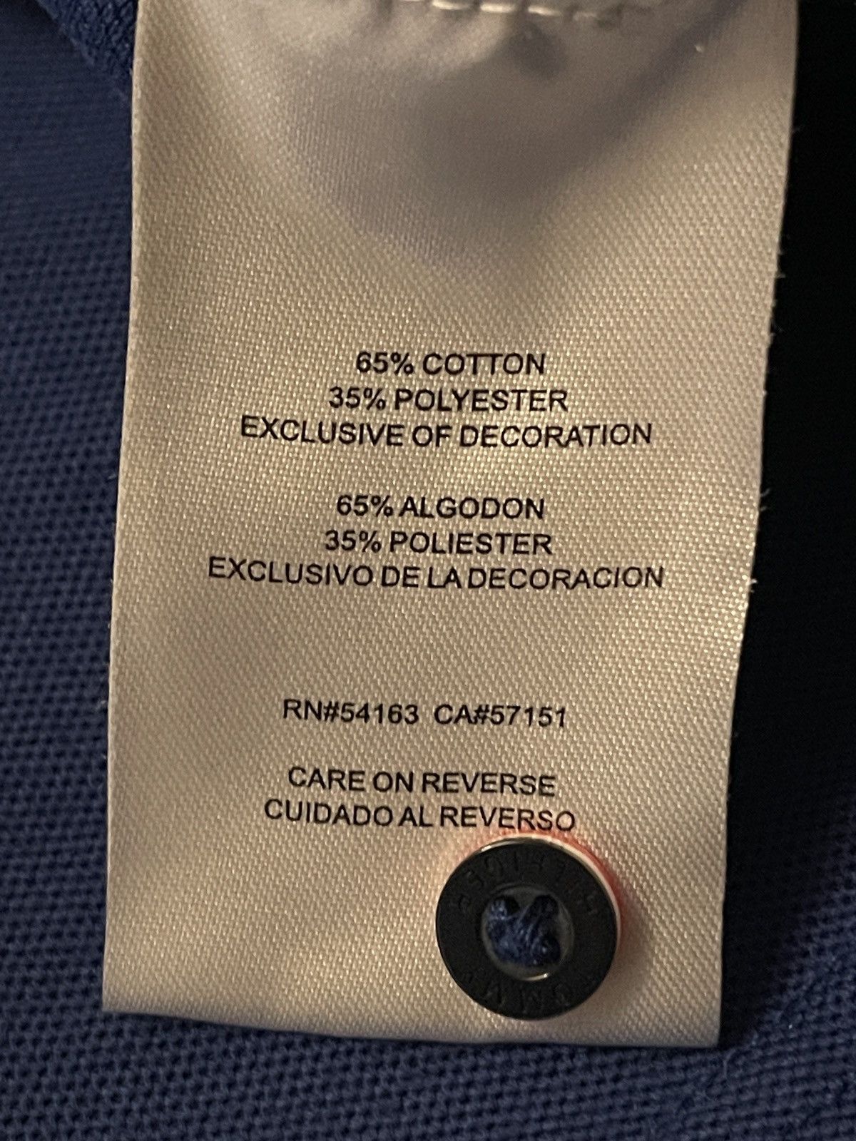 Tommy Hilfiger Tommy Hilfiger Royal Blue Gray Indianapolis Colts Polo Shirt Size US XXL / EU 58 / 5 - 8 Thumbnail