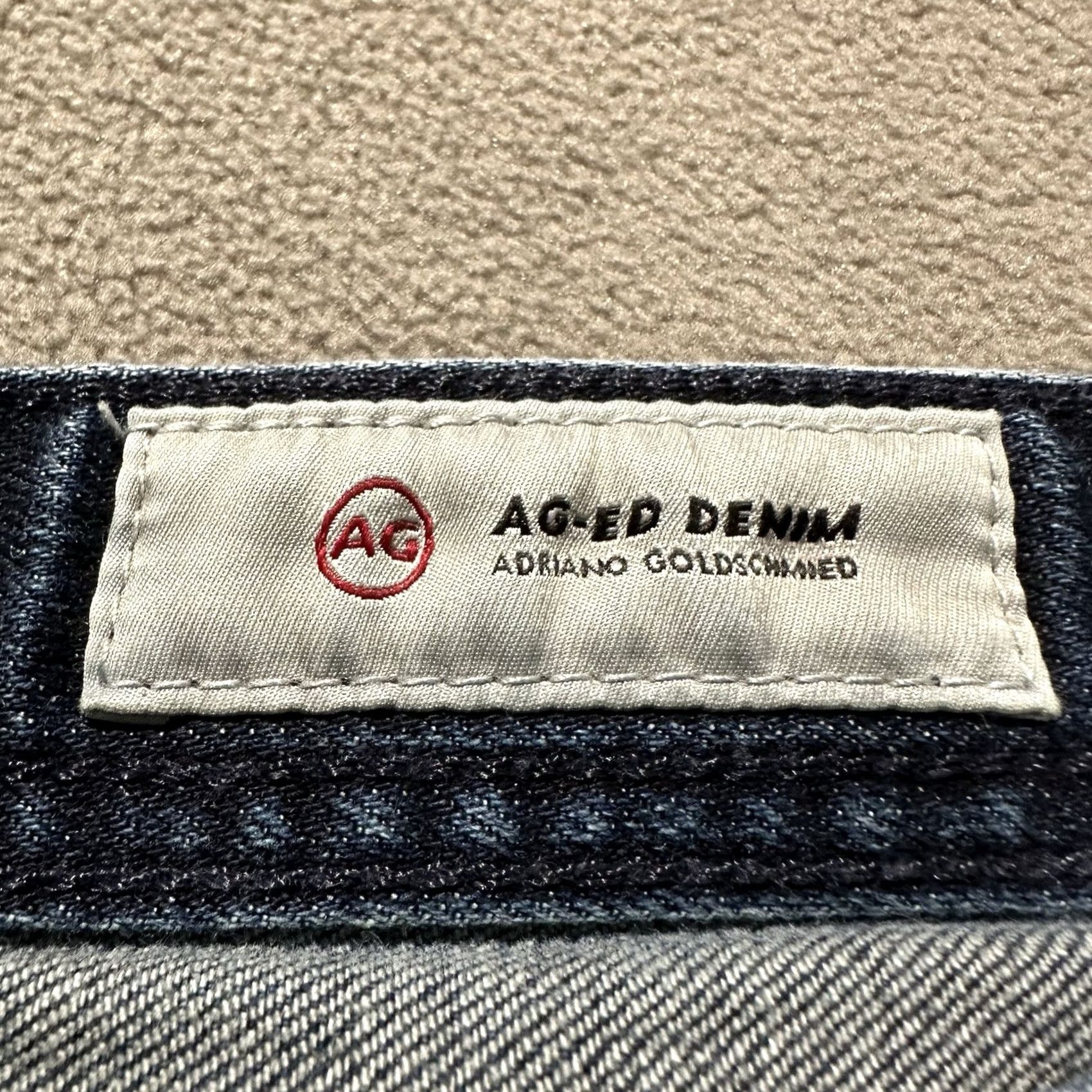Denime AG Adriano Goldschmied The Graduate Jeans Men 38 39x27 Blue Denim Tailored Size US 38 / EU 54 - 7 Thumbnail