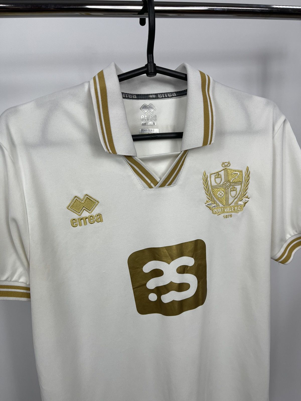 Errea PORT VALE JERSEY HOME SHIRT 2021 - 2022 WHITE ERREA sz S Size US S / EU 44-46 / 1 - 3 Thumbnail