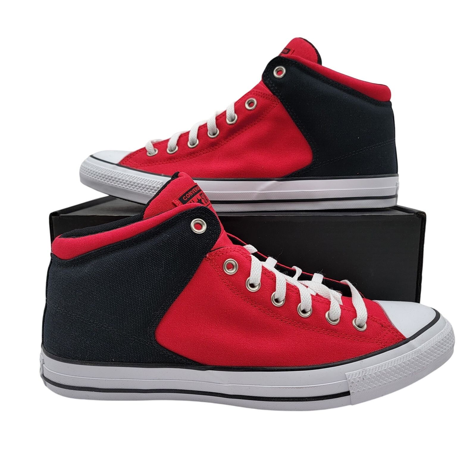 Converse CTAS High Street Mid Red Black Men's Sz 13 New
