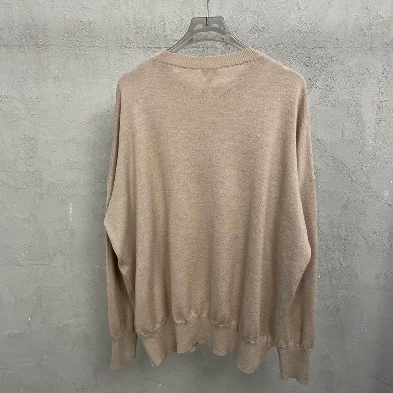 Loewe loewe Brown chest large knit logo round-neck wool sweater 2 Size US S / EU 44-46 / 1 - 2 Thumbnail