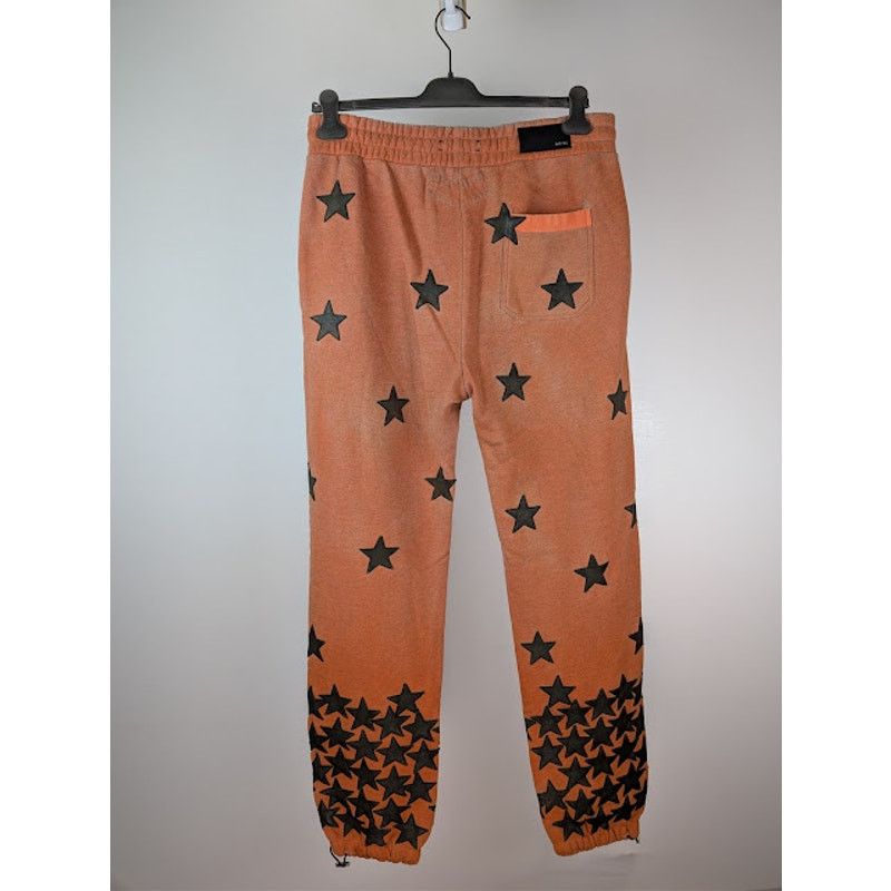 Amiri o1rshd1 Chemist Star Sweatpants in Orange / Black Size US 38 / EU 54 - 10 Thumbnail