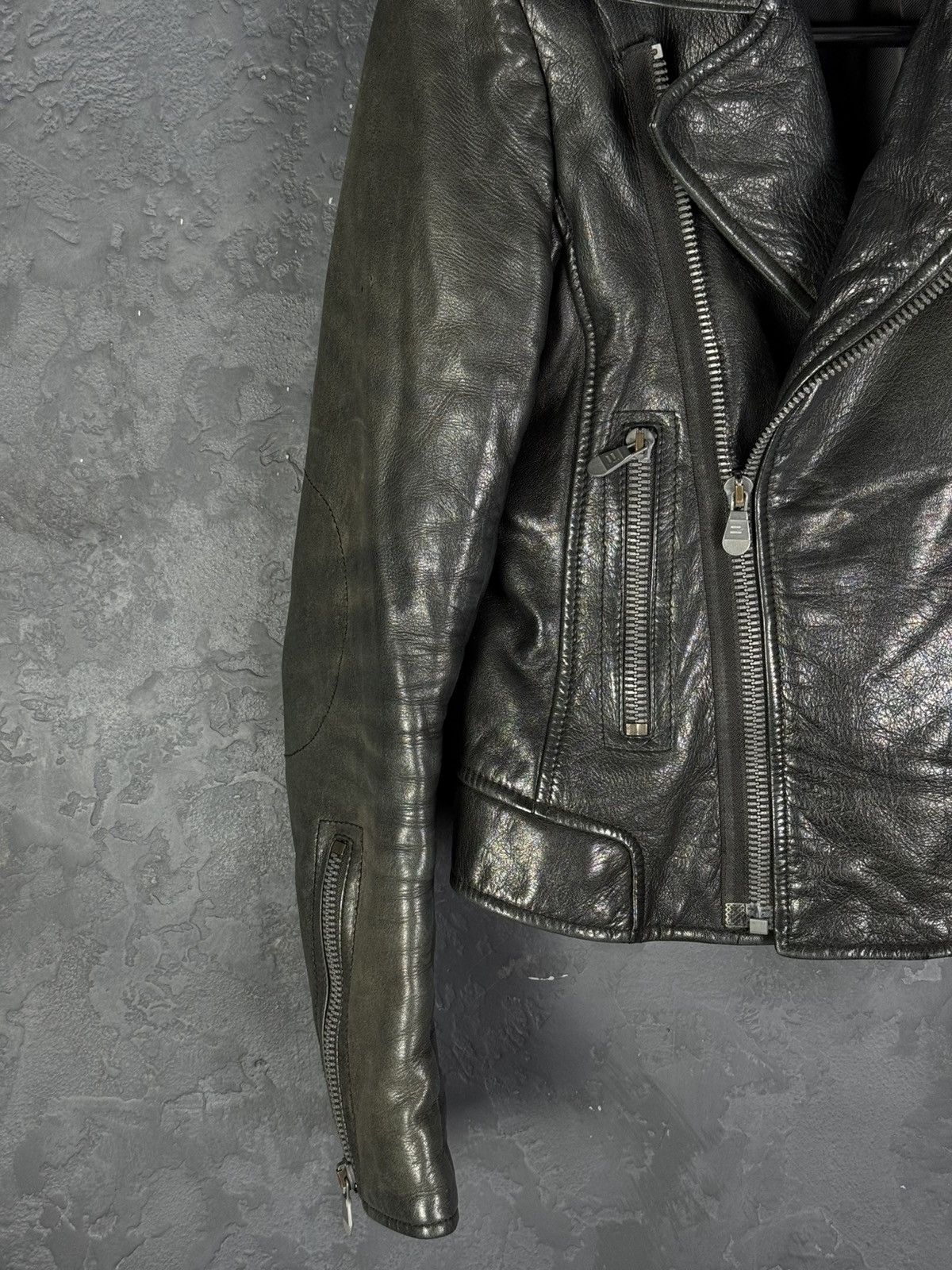 Balenciaga Balenciaga Vintage Women’s Biker Leather Jacket Size S / US 4 / IT 40 - 4 Thumbnail