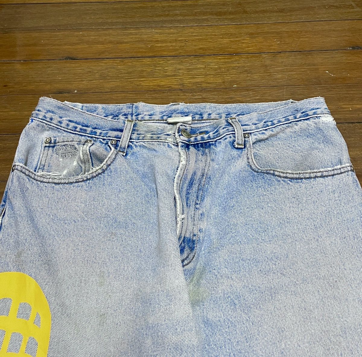 Japanese Brand × Vintage Rare Design Vintage Nostalgia Dungarees Cowboy Jeans 1990s Size US 36 / EU 52 - 3 Thumbnail