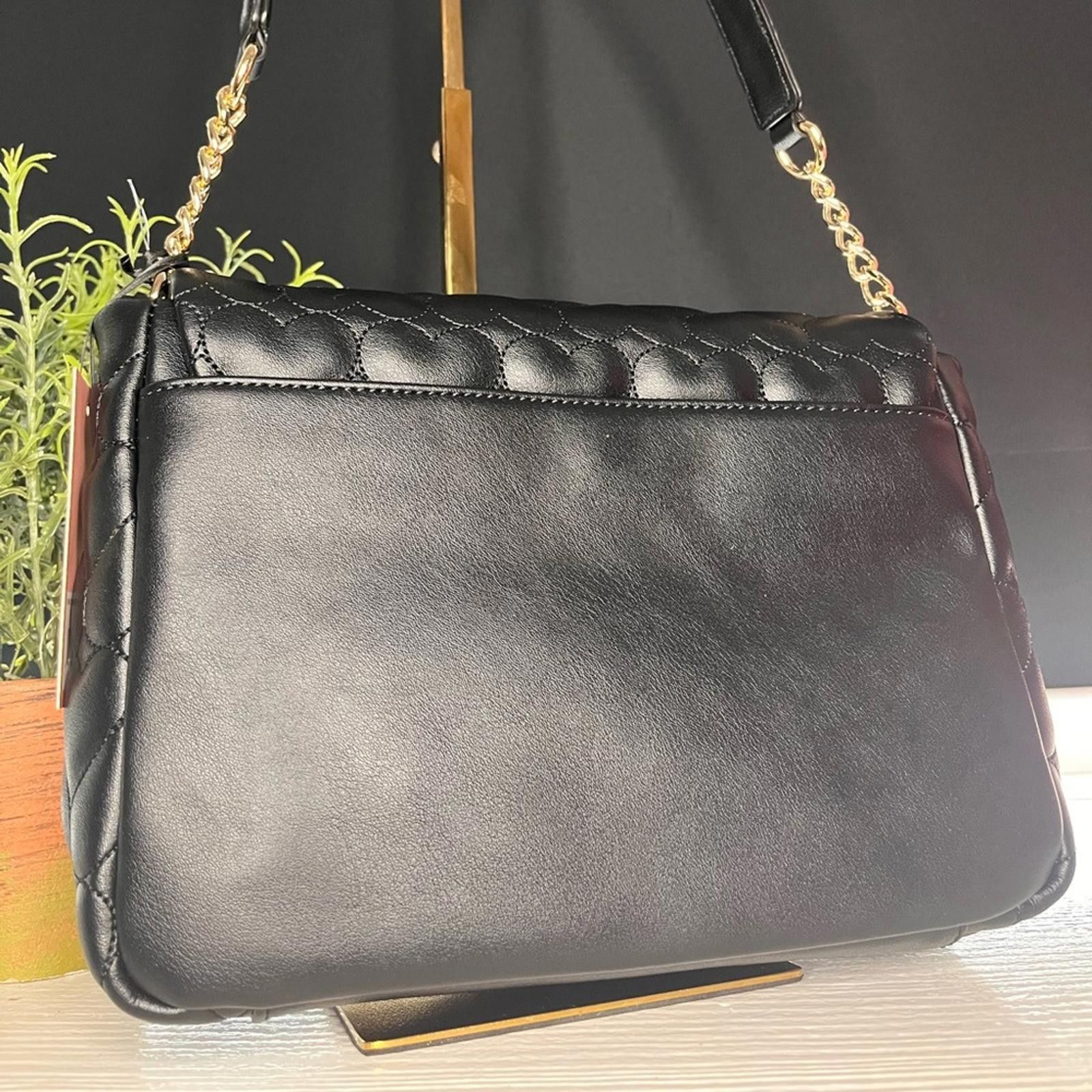 Juicy Couture Juicy Couture Black Quilted Flap Shoulder Bag NWT Size ONE SIZE - 3 Thumbnail