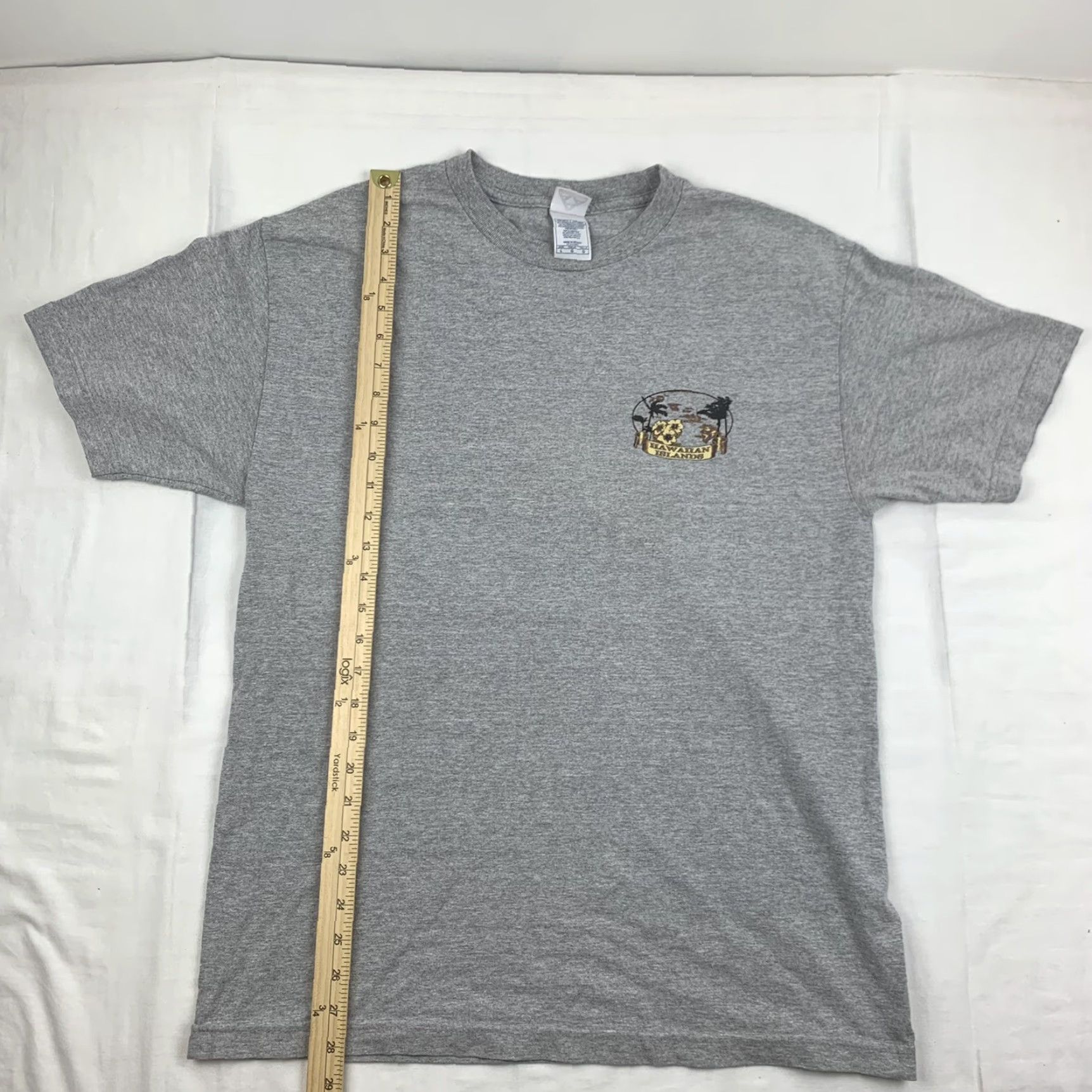 Vintage VINTAGE Hawaiian Islands T Shirt Adult Large Gray Travel Tropical Ocean Nature Size US L / EU 52-54 / 3 - 7 Thumbnail
