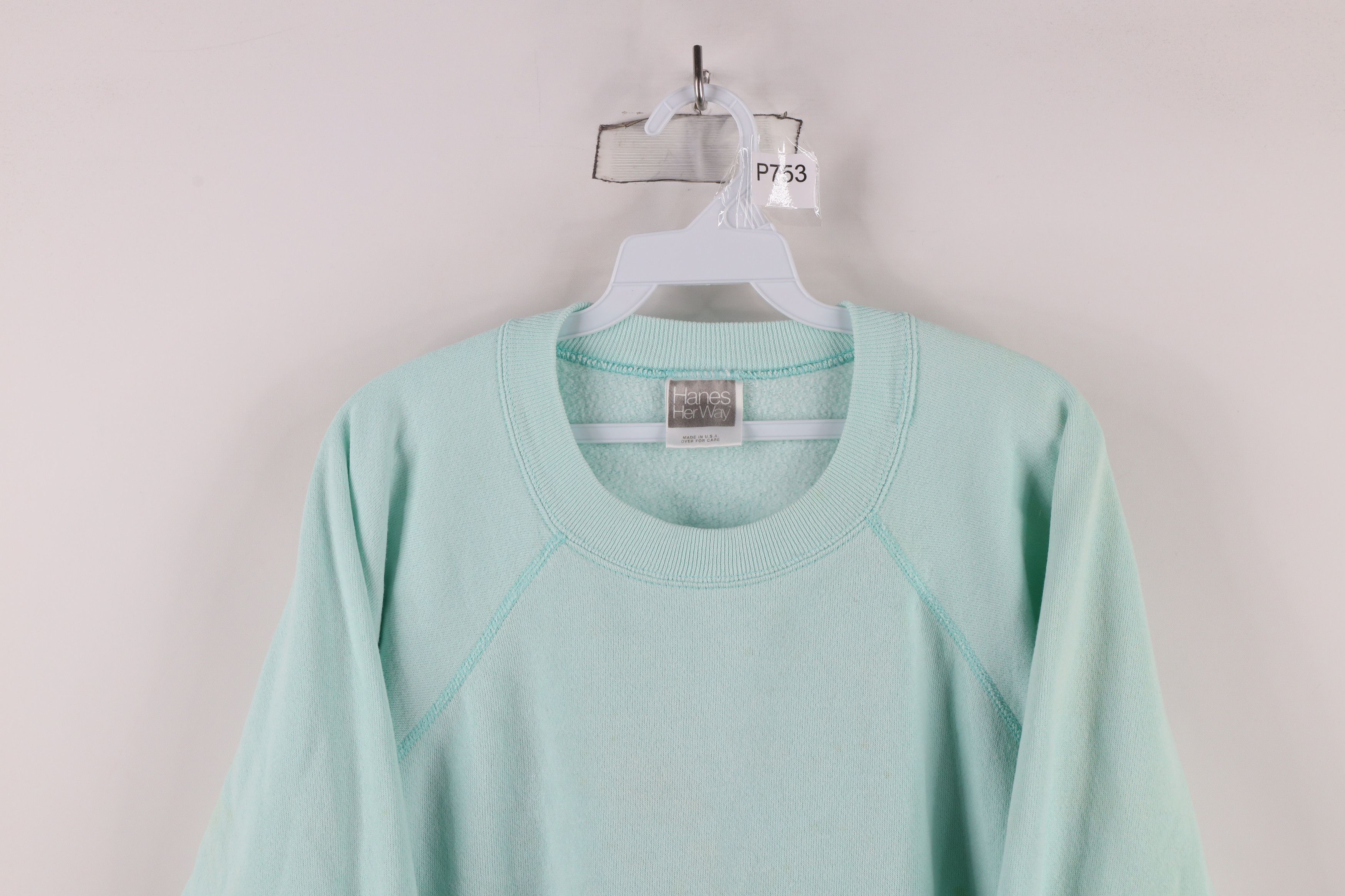 Vintage Vintage 90s Streetwear Blank Crewneck Sweatshirt Blue USA Size XL / US 12-14 / IT 48-50 - 2 Thumbnail