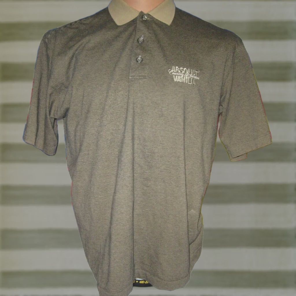 Vintage Ashworth ABSOLUT VANILIA Polo Shirt Men's Medium SWEDEN SWEDISH LIQUOR Vodka Size US M / EU 48-50 / 2 - 1 Thumbnail