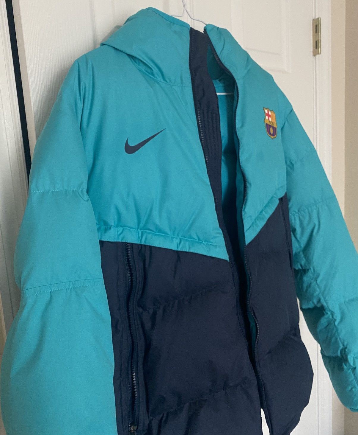 Nike Fc Barcelona Nike Puffer Jacket Size Small Size US S / EU 44-46 / 1 - 2 Thumbnail