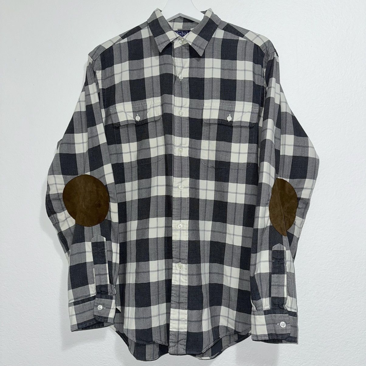 Polo Ralph Lauren Polo Ralph Lauren Whitfield Flannel Leather Elbow Patch Size US M / EU 48-50 / 2 - 1 Thumbnail