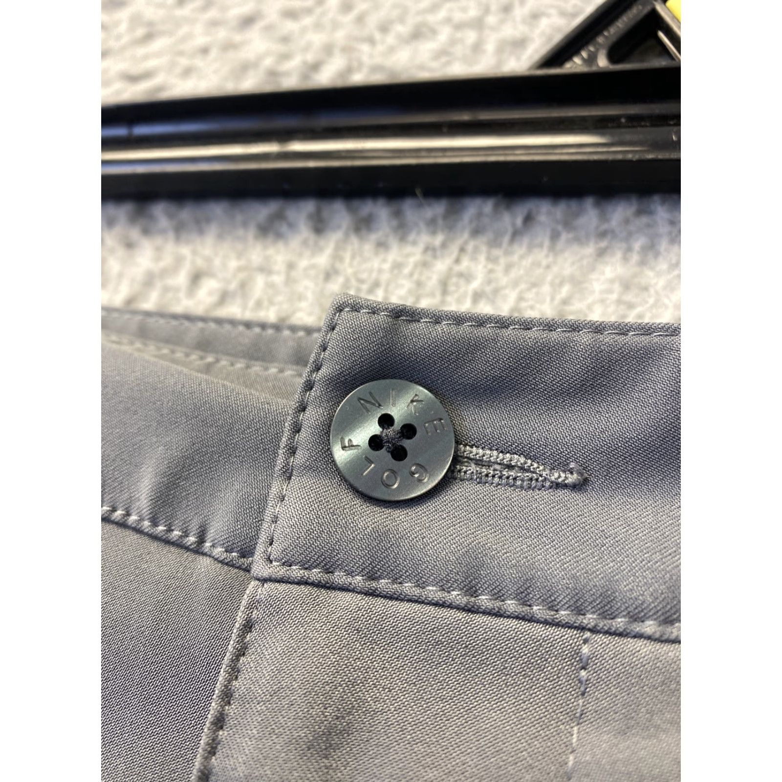 Nike Men’s Nike Golf Dri-Fit Shorts 36 Gray Logo Flat Front Waist Mens Size US 36 / EU 52 - 7 Thumbnail