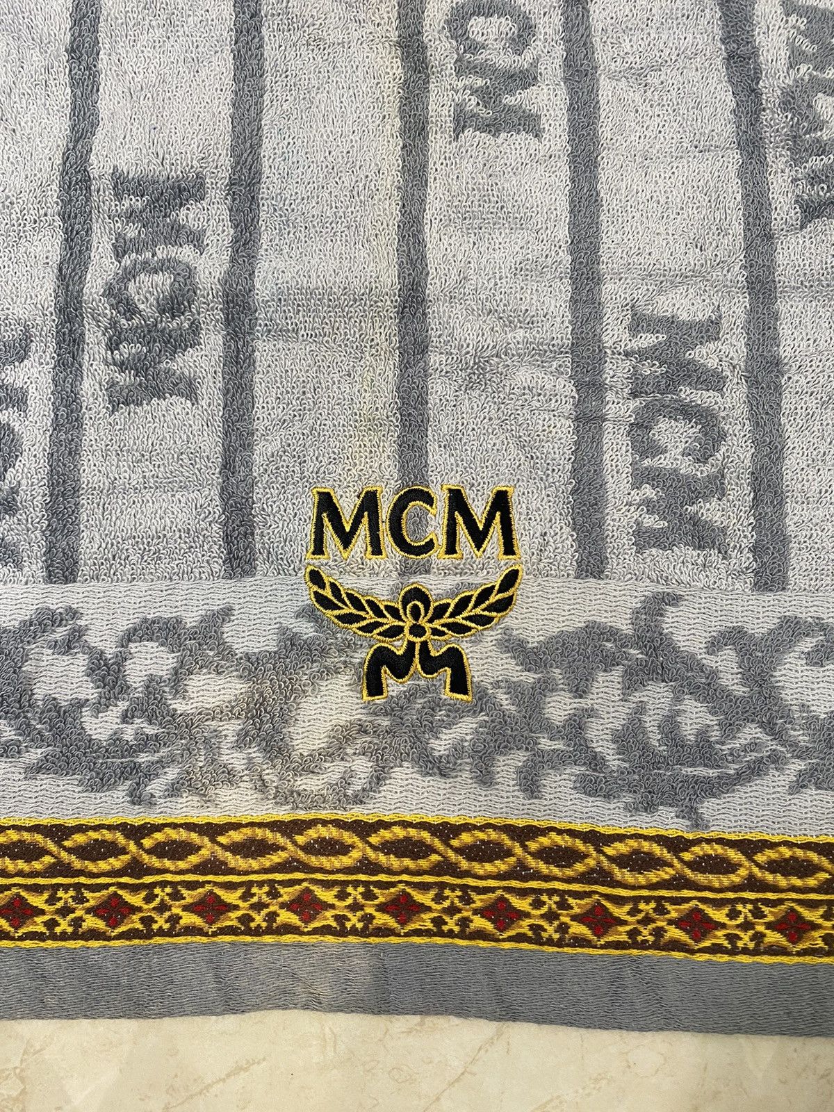 MCM × Vintage 💥MCM Bath Towel Michael Cromer München monogram towels Size ONE SIZE - 4 Thumbnail