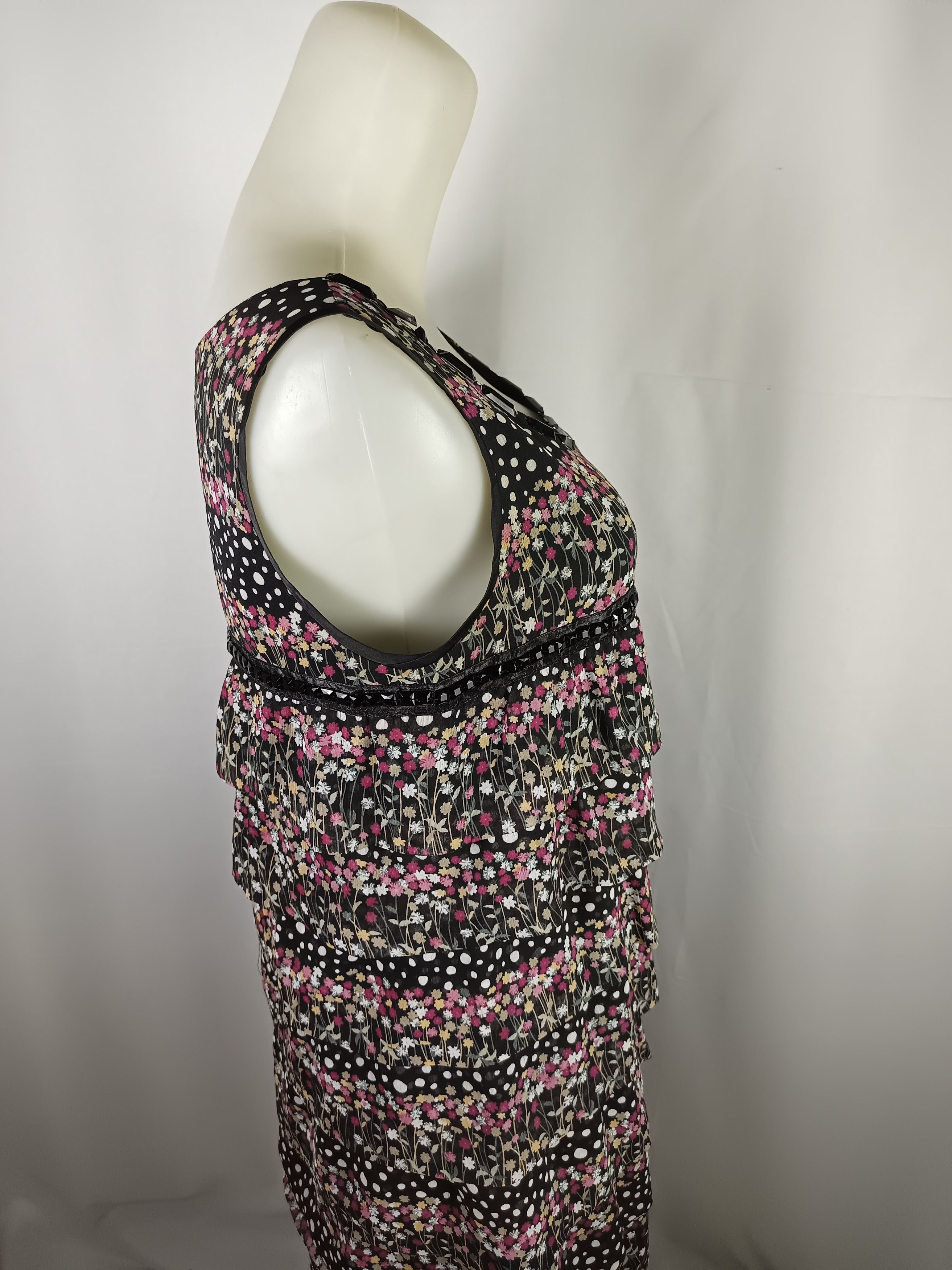 Japanese Brand × Vintage MIND BRIDGE Floral & Polka Dots Print Sleeveless Dress Size M / US 6-8 / IT 42-44 - 14 Thumbnail