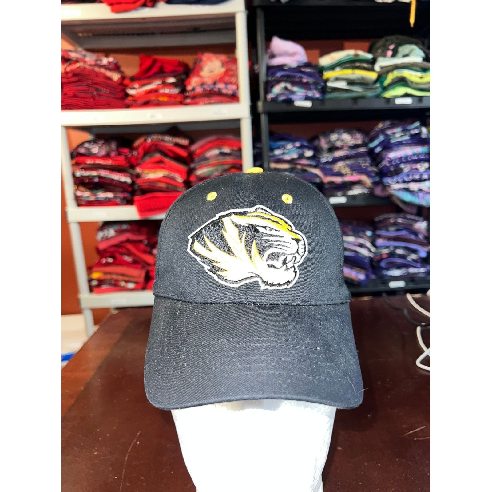 NCAA Mizzou Tigers Hat Black Yellow College University NCAA Cap Size ONE SIZE - 1 Thumbnail