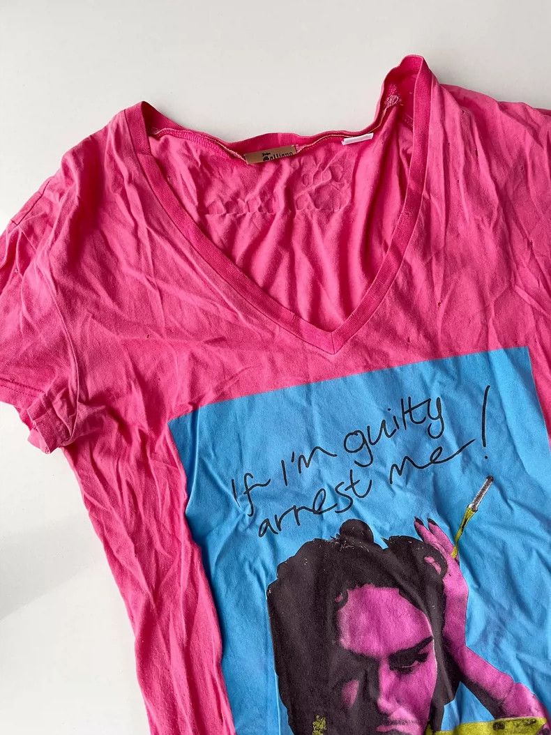 John Galliano John Galliano Portrait of myself Ripped T-shirt 2504-Nextar Size XS / US 0-2 / IT 36-38 - 4 Thumbnail