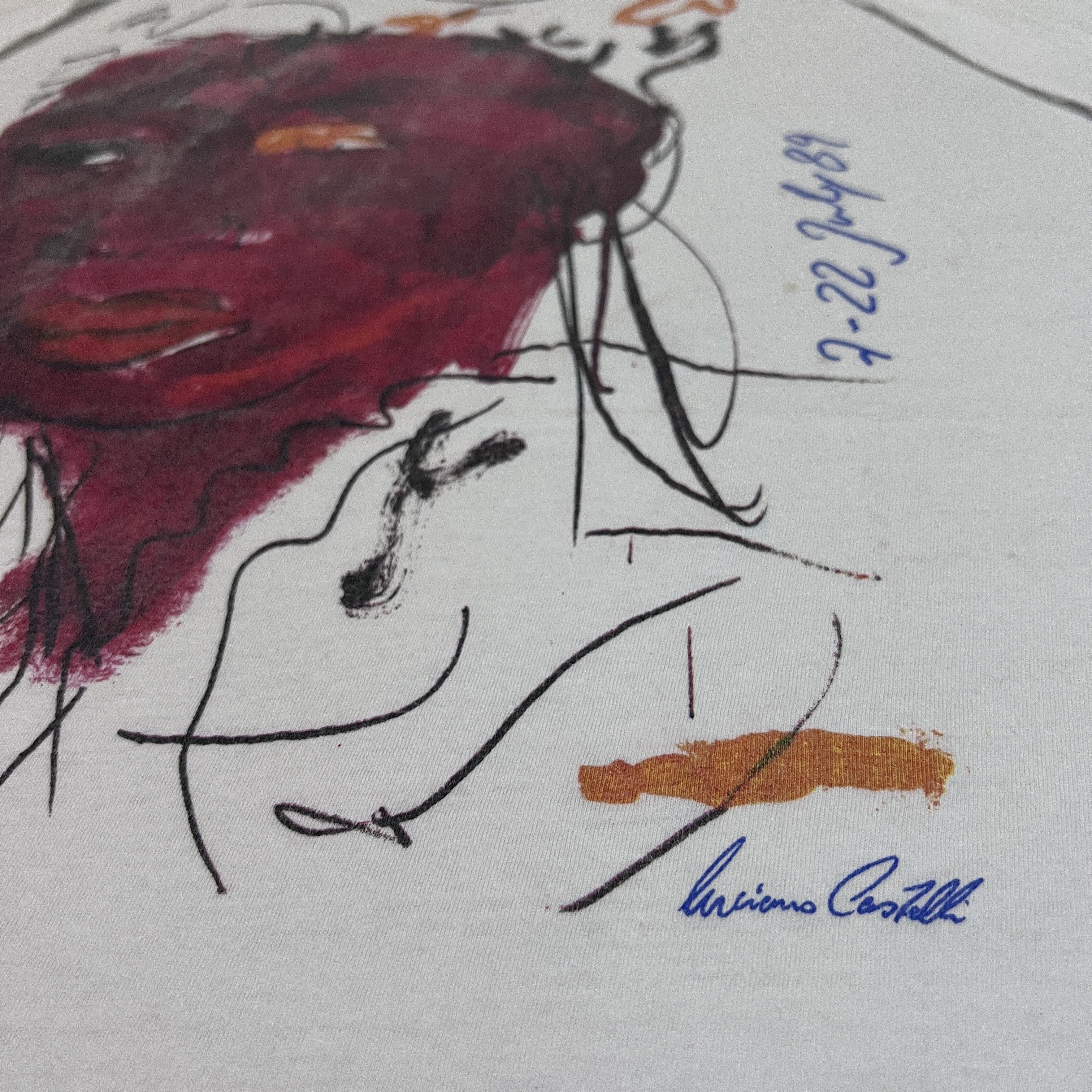Band Tees × Vintage Vtg Luciano Castelli Swiss painter artist Montreux Jazz Fest Size US XXL / EU 58 / 5 - 3 Thumbnail