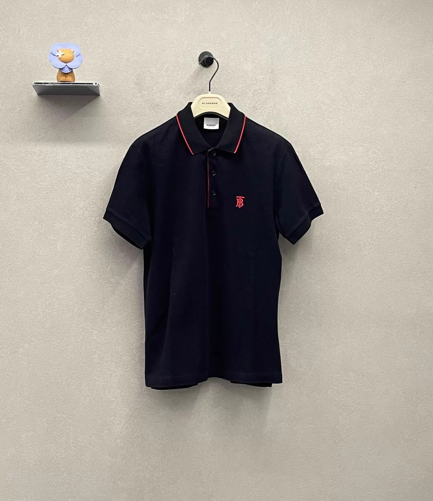 Burberry Burberry Logo Embroidered Short Sleeve Polo Shirt Size S Size US S / EU 44-46 / 1 - 3 Thumbnail