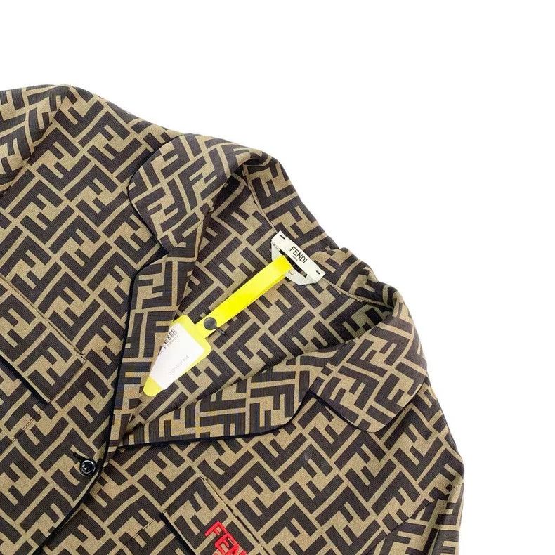 Fendi Fendi size 38 Old-fashioned silk shirt with full print Size US XXS / EU 40 - 3 Thumbnail