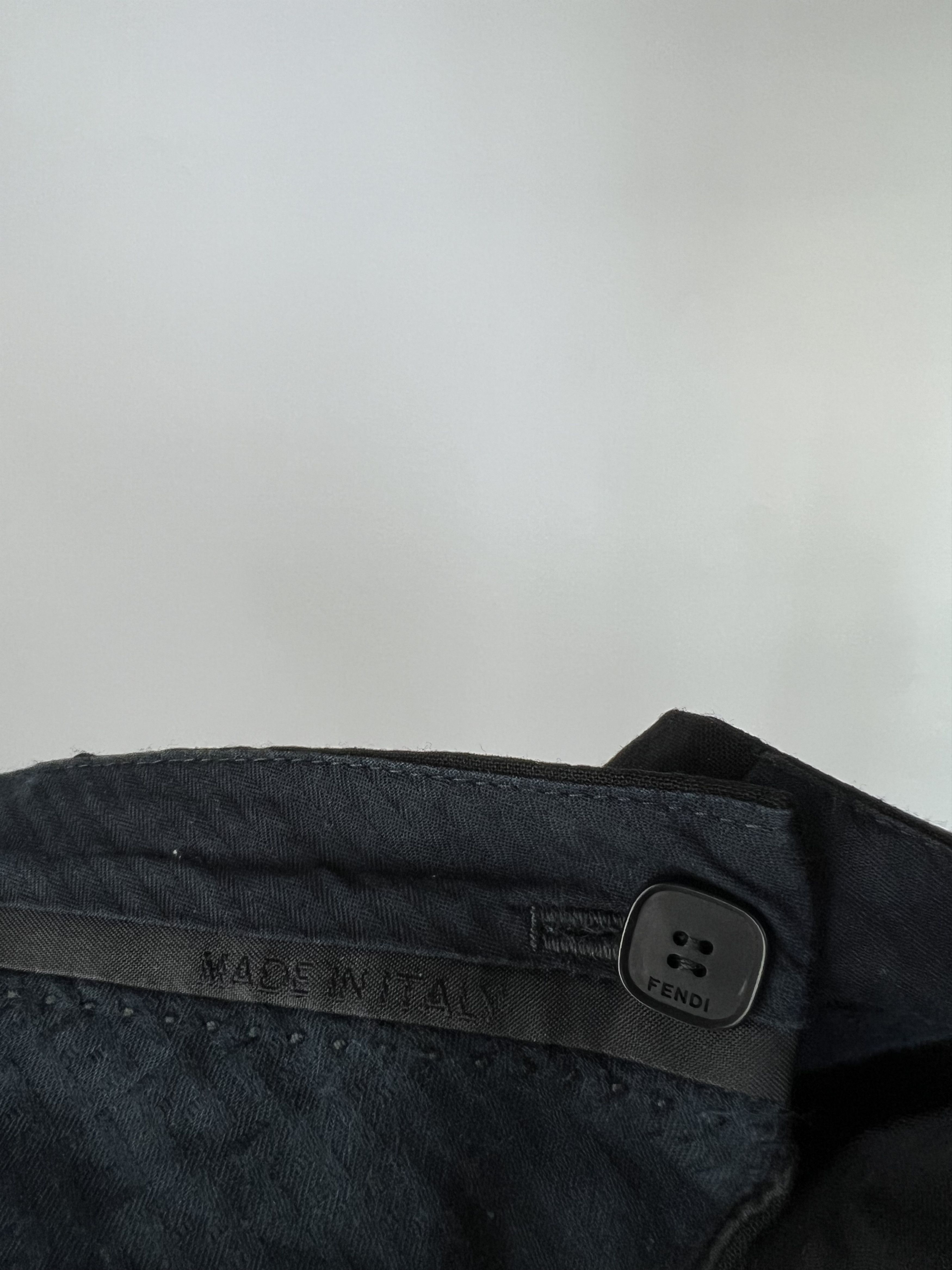 Fendi × Vintage Fendi Vintage Women's Black Wool Pants Size IT44 Size 30" / US 8 / IT 44 - 8 Thumbnail