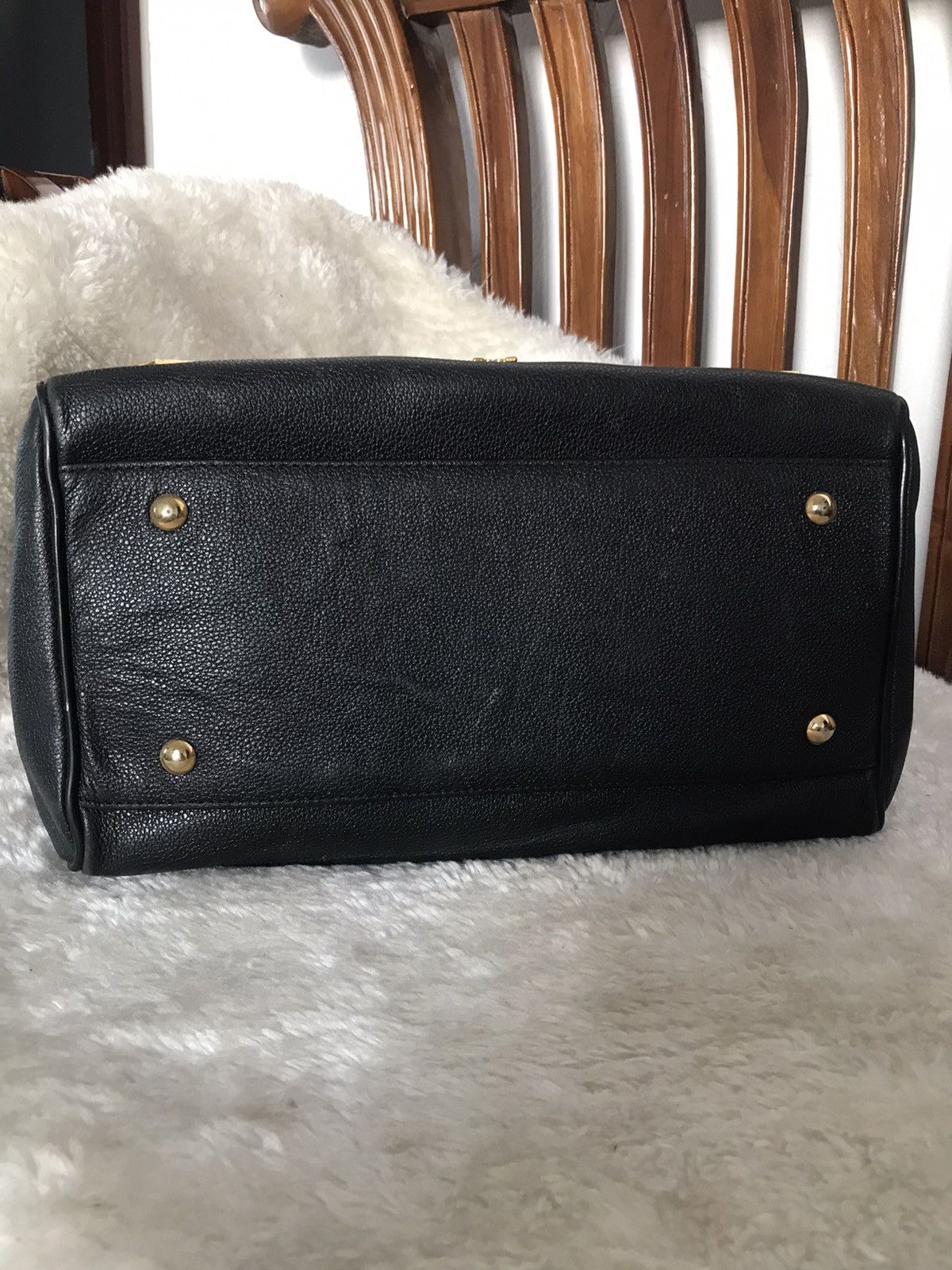 MCM MCM Small Leather Boston Bag Black Size ONE SIZE - 5 Thumbnail