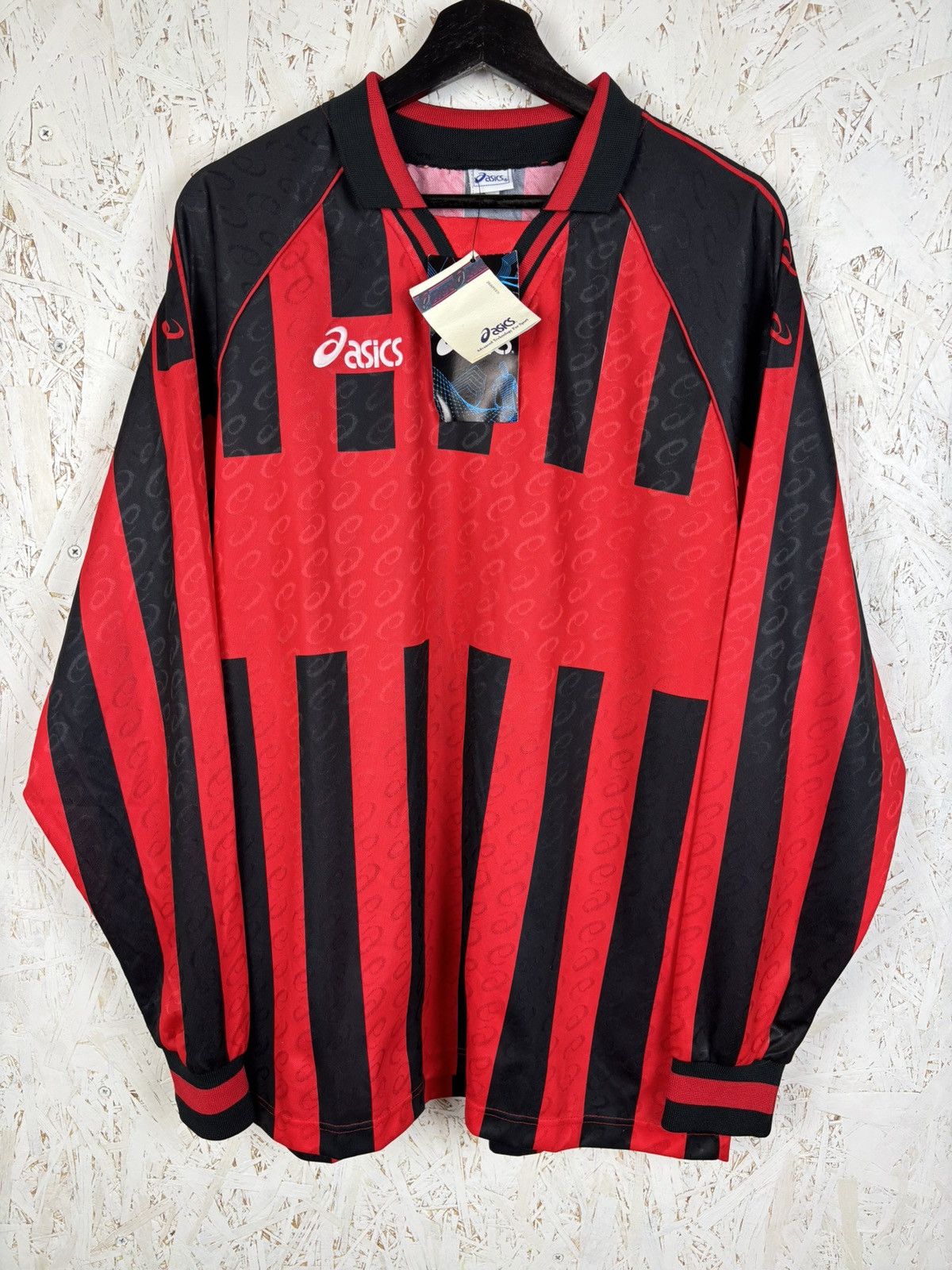 Asics NWT Early 90s Asics Blank Long Sleeve Template Jersey XL Size US XL / EU 56 / 4 - 1 Thumbnail