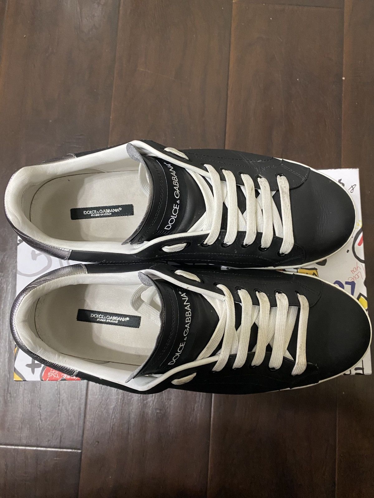 Dolce & Gabbana Dolce & Gabbana Portofino Leather Sneakers Size US 11 / EU 44 - 5 Thumbnail